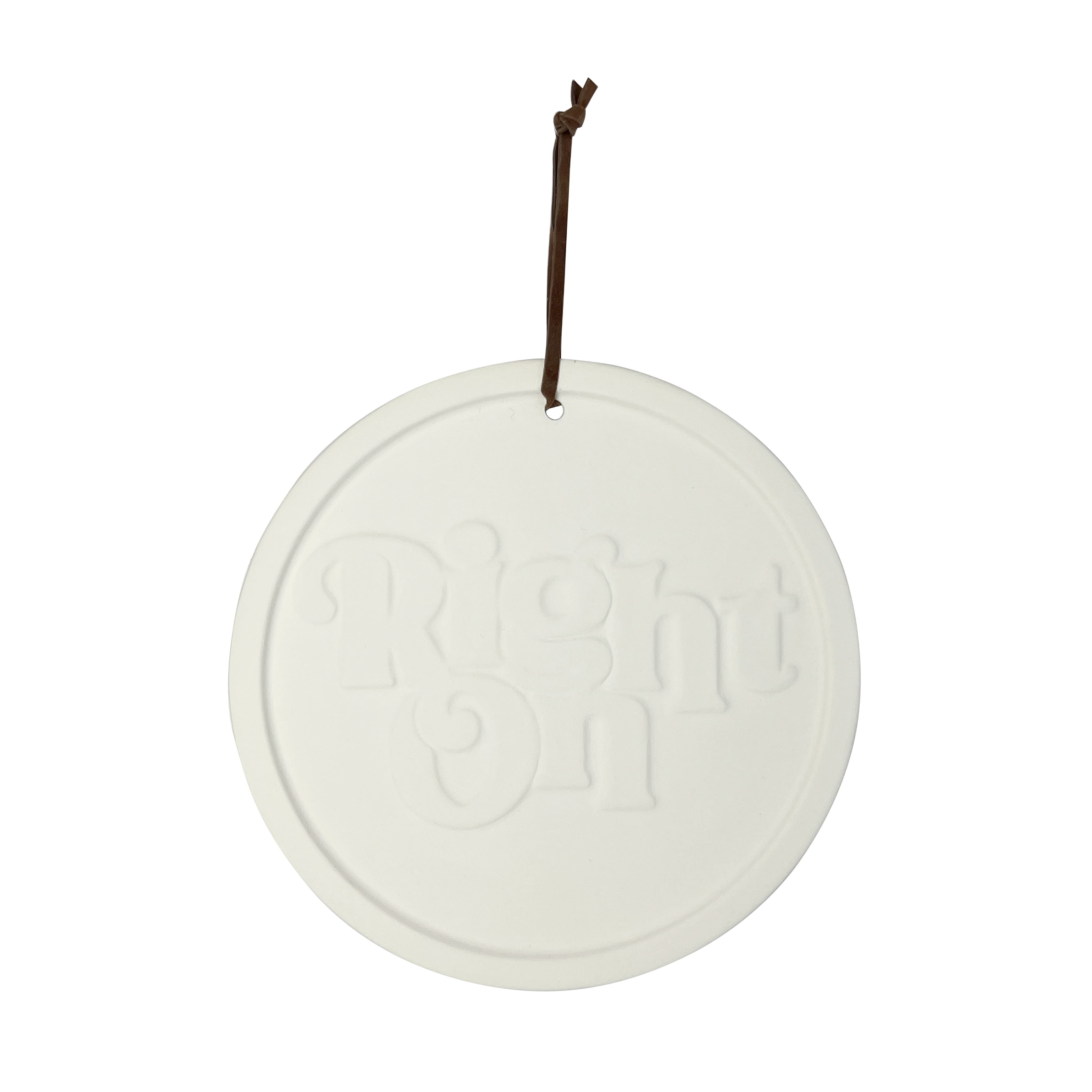 Jonathan Adler x Michaels 8" Right On DIY Round Ceramic Plaque