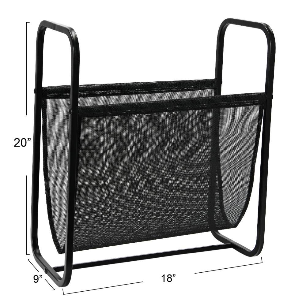 Household Essentials 20" Mesh Indoor/Outdoor Log Holder Magazine Rack