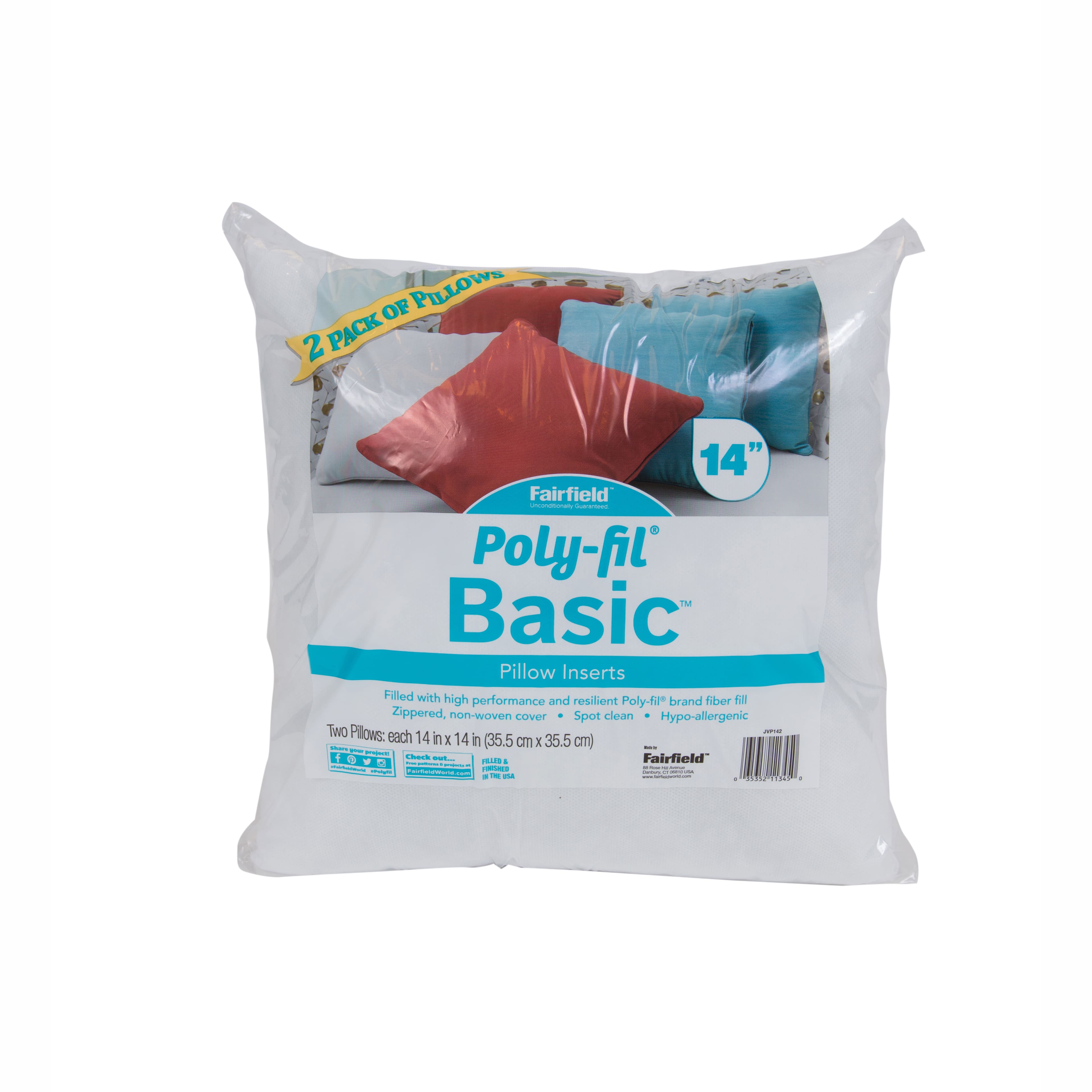 Poly-Fil® Basic™ Pillow Insert, 14" x 14" | Michaels®