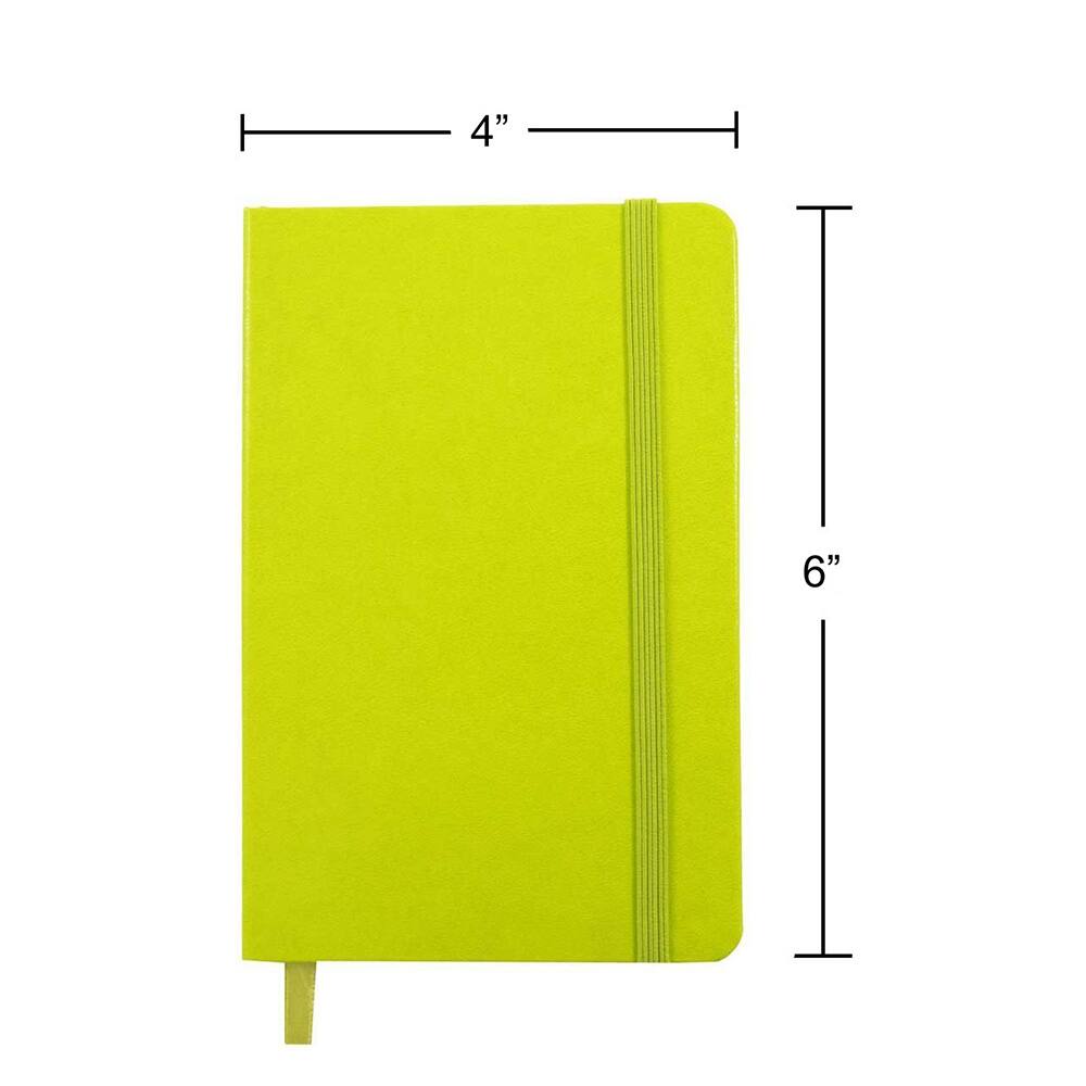 JAM Paper Travel Size Hardcover Notebook with Elastic Band