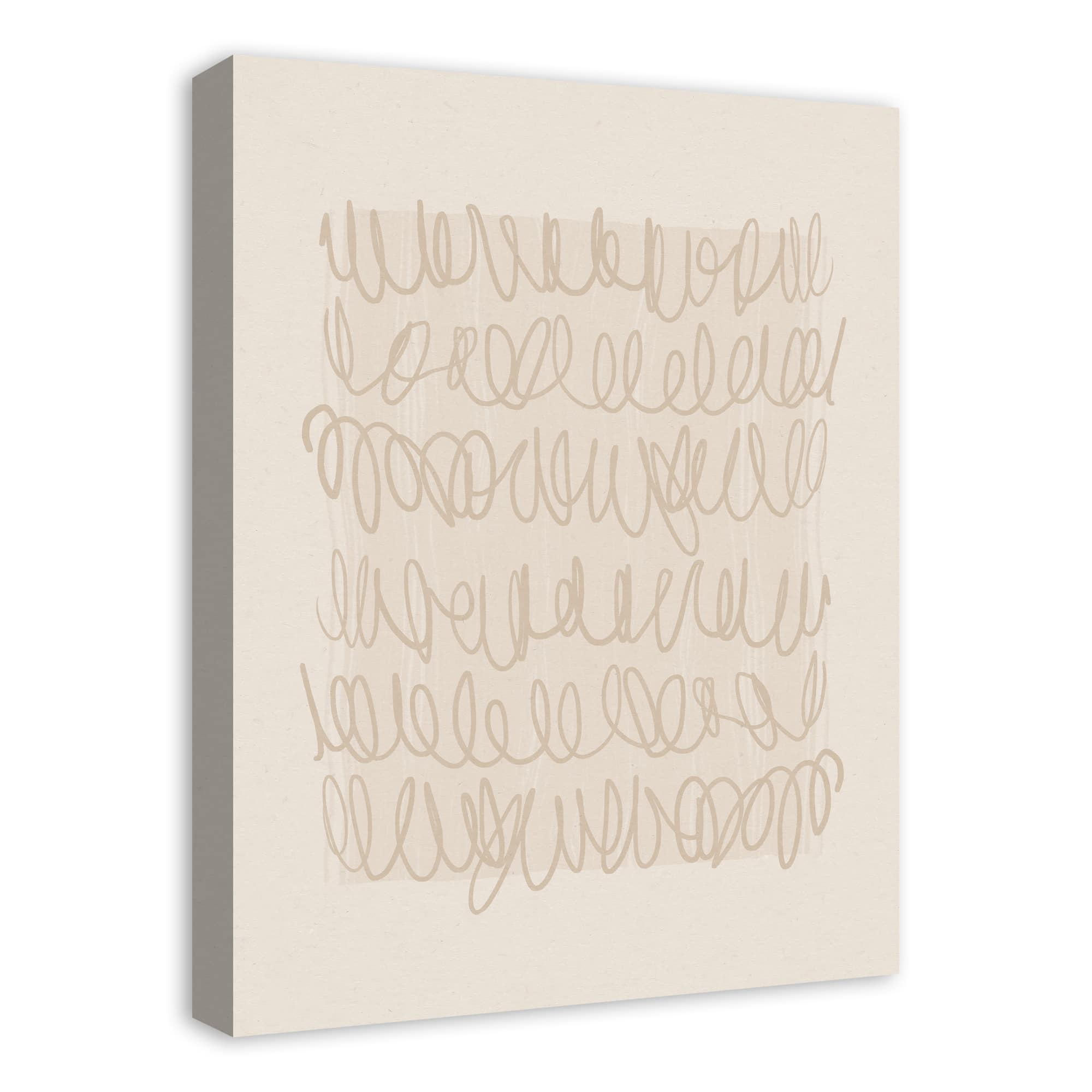 Subtle Scribble 18" x 24" Canvas Wall Art