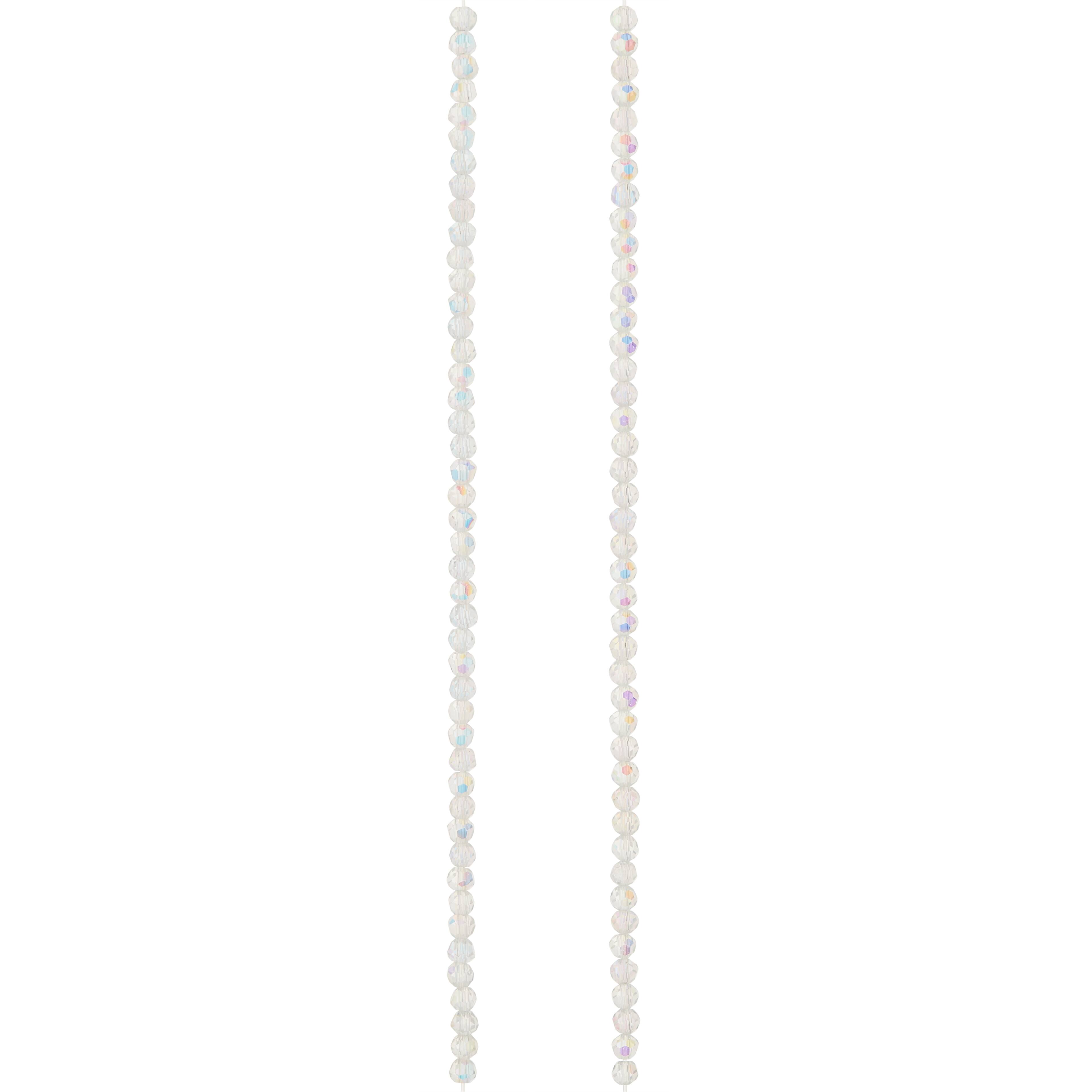 9 Pack: Crystal Glass Faceted Round Beads, 3mm by Bead Landing™