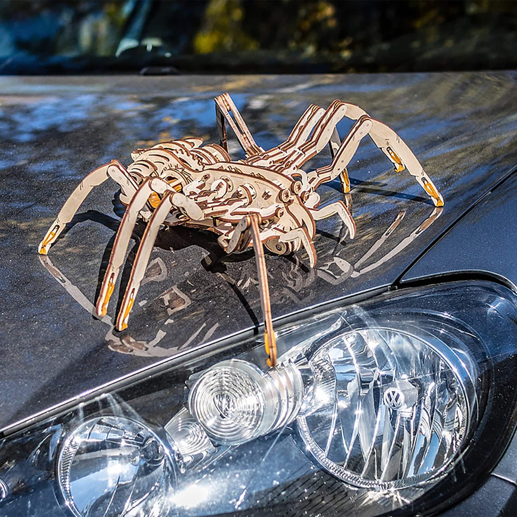 EWA™ Eco-Wood-Art Spider 3D Wooden STEM Construction Kit