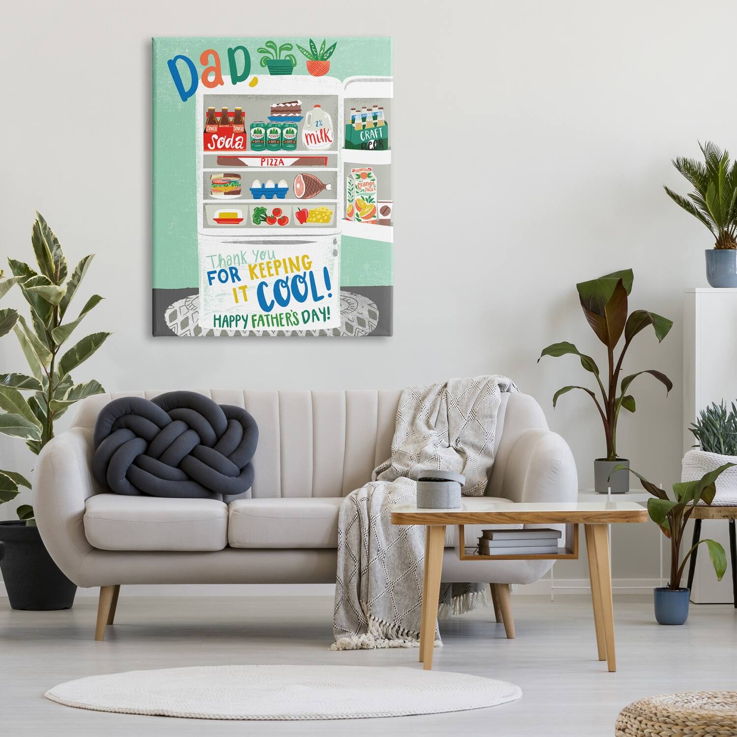 Stupell Industries Keeping It Cool Father's Day Canvas Wall Art