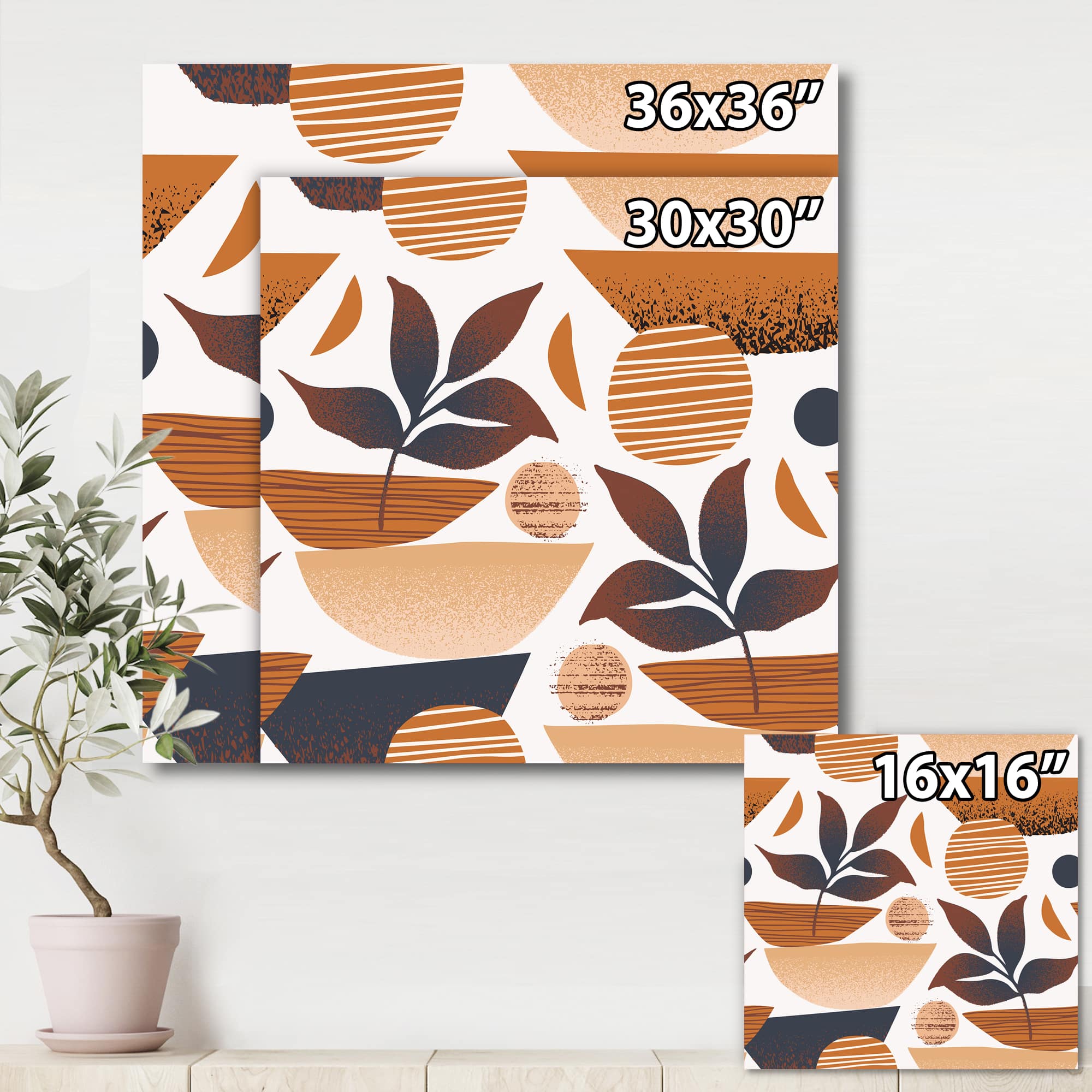 Designart - Tropical Leaf Silhouettes and Shapes I