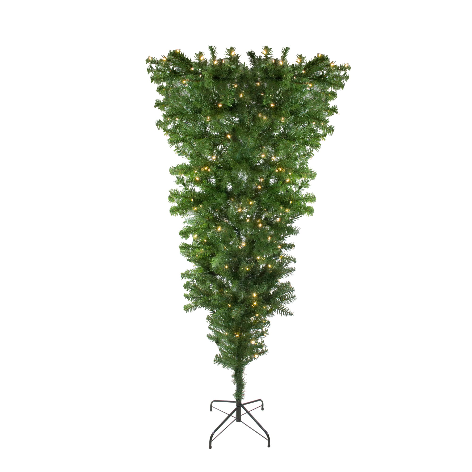 6.5Ft Pre-Lit Upside Down Spruce Artificial Christmas Tree, Warm White LED Lights By Northlight in Green | 6.5 ft | Michaels®