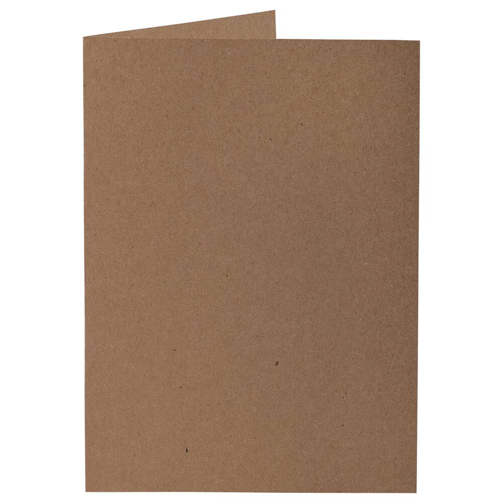 JAM Paper A7 Brown Kraft Blank Foldover Cards