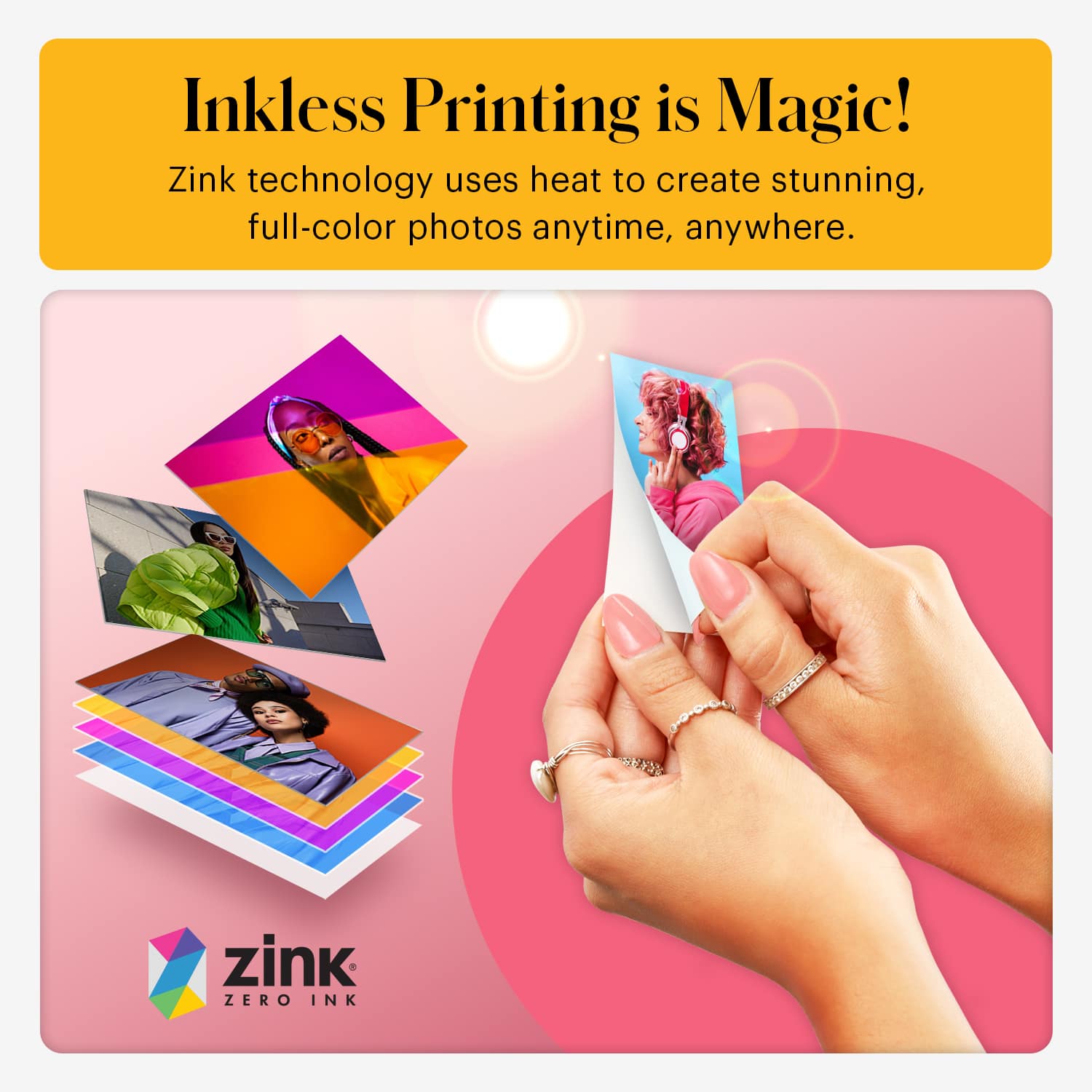 KODAK Smile+ Fuchsia Wireless Digital Instant Print Camera