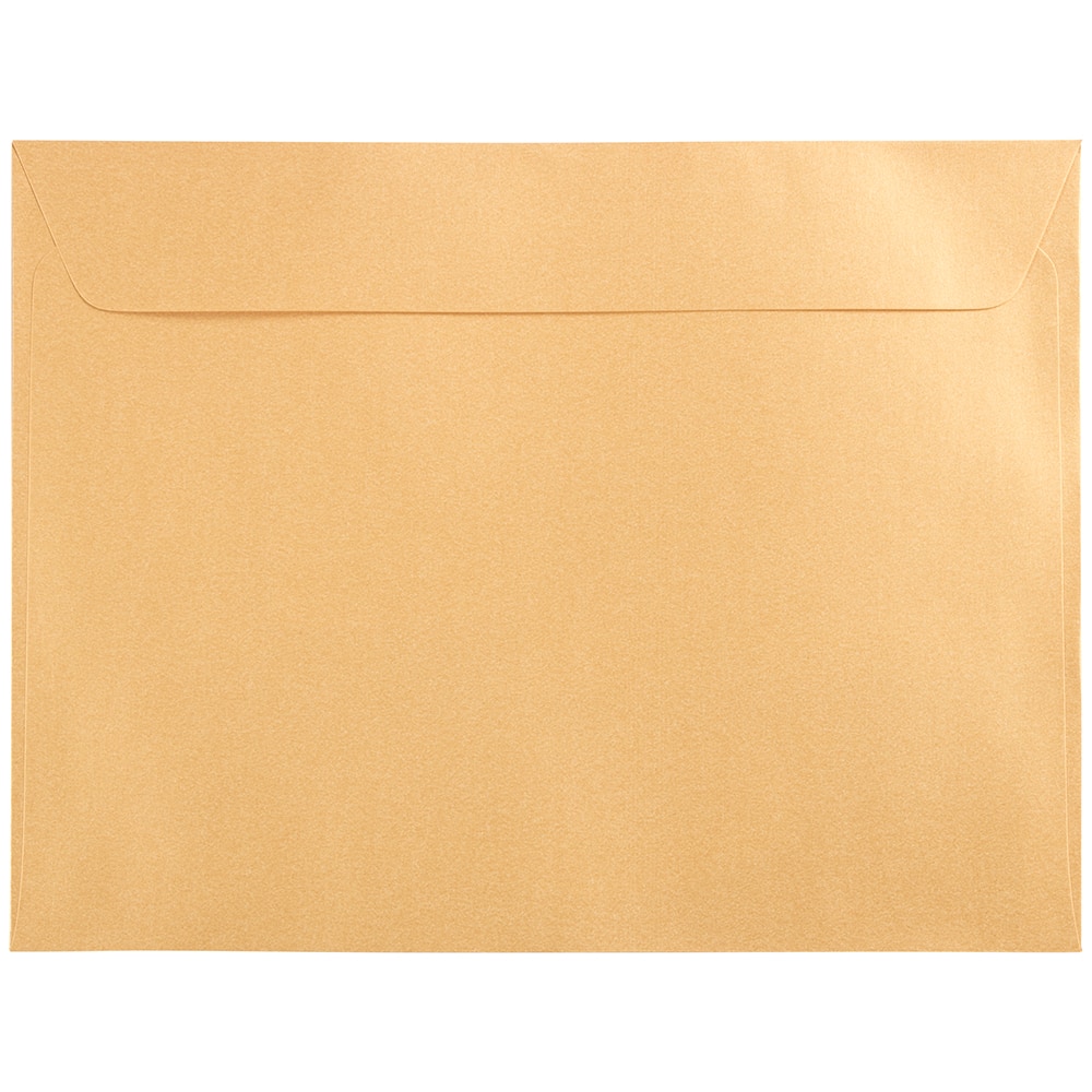 JAM Paper Gold Stardream 9" x 12" Open End Envelopes