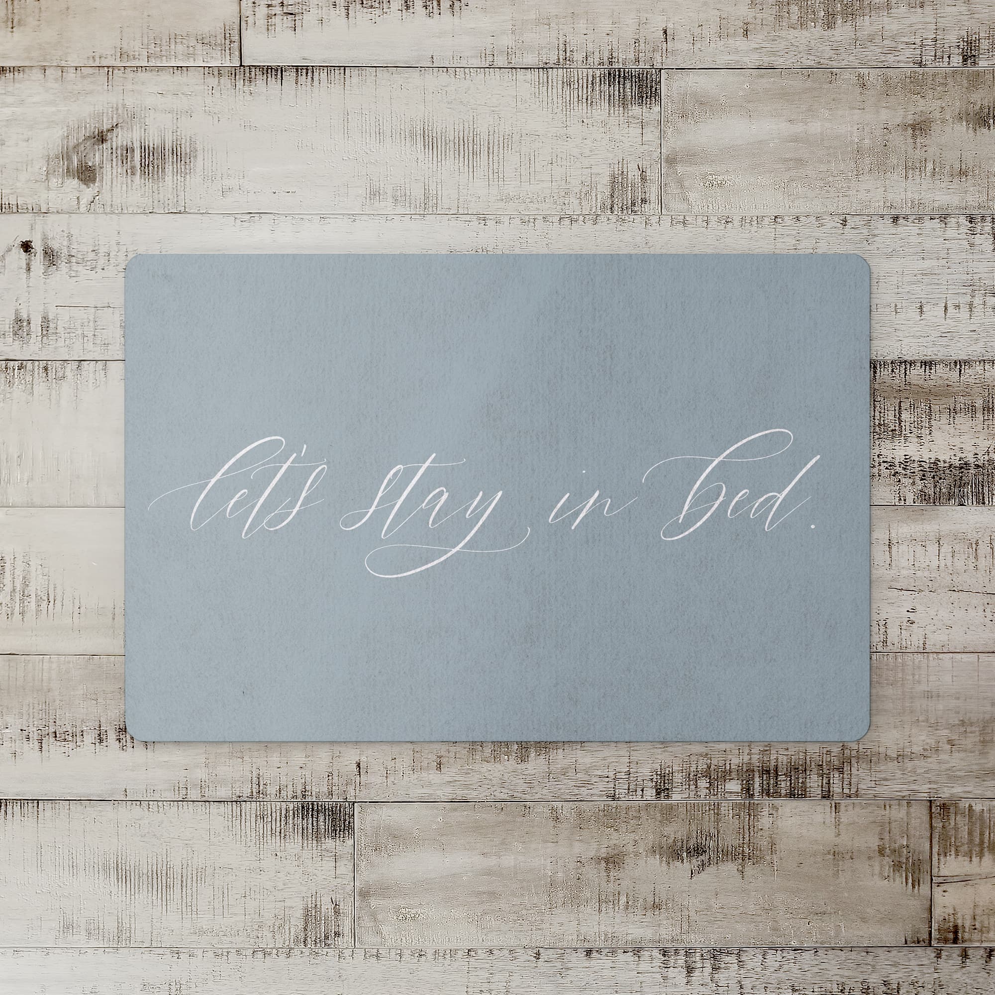 Let's Stay In Bed 18" x 27" Floor Mat