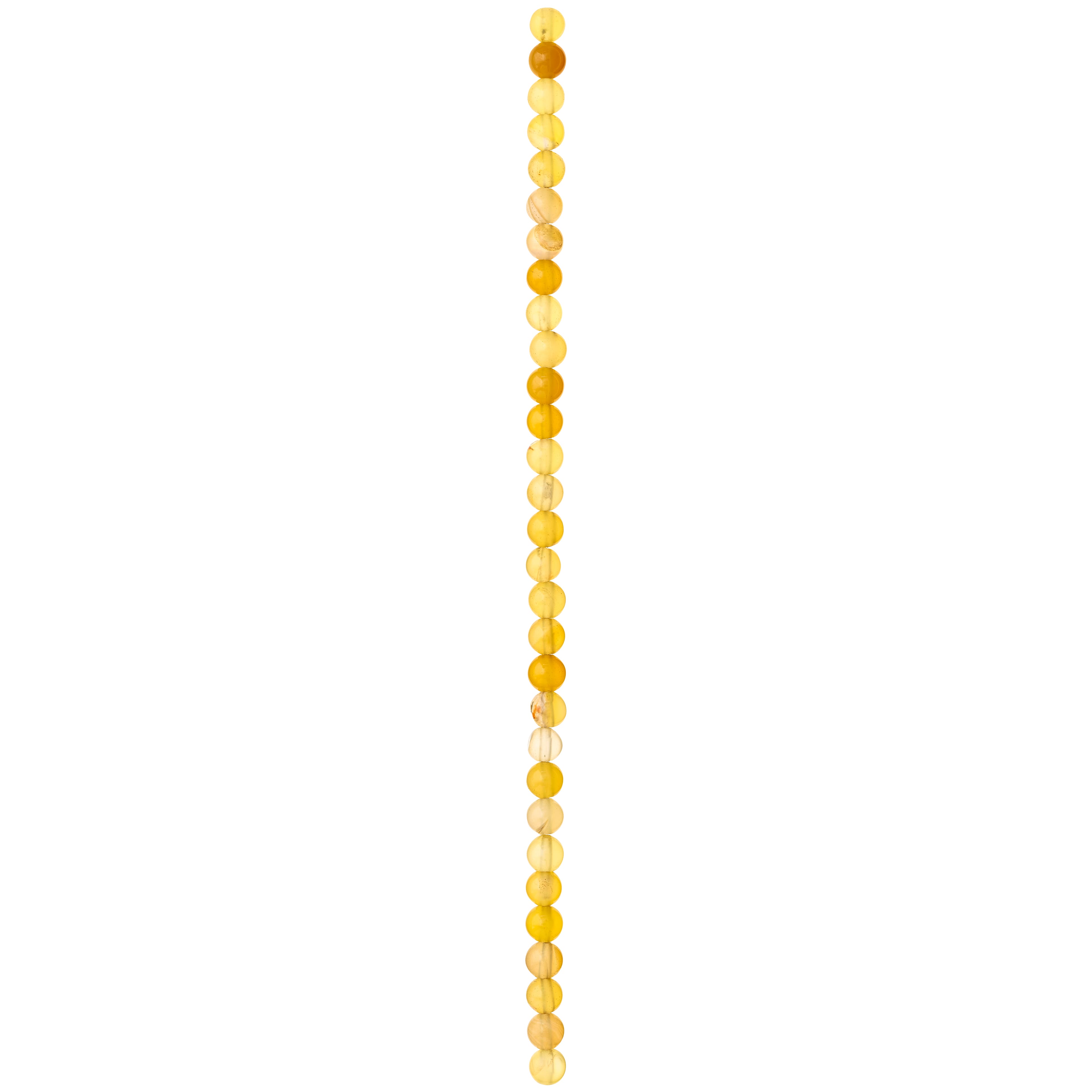 12 Packs: 30 ct. (360 total) Yellow Dyed Agate Round Beads, 6mm by Bead Landing™