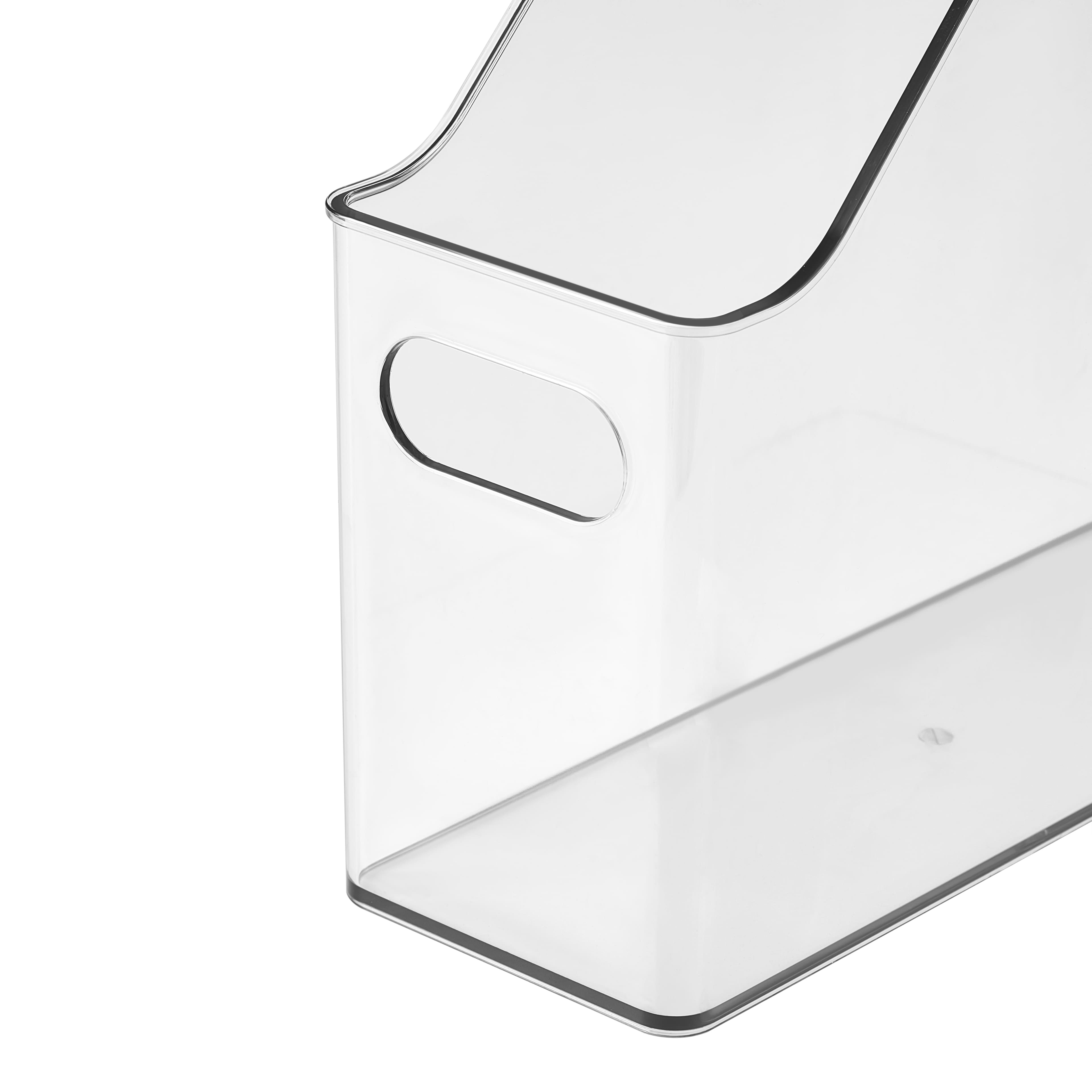 8 Pack: 12" Clear Magazine Storage Bin by Simply Tidy®