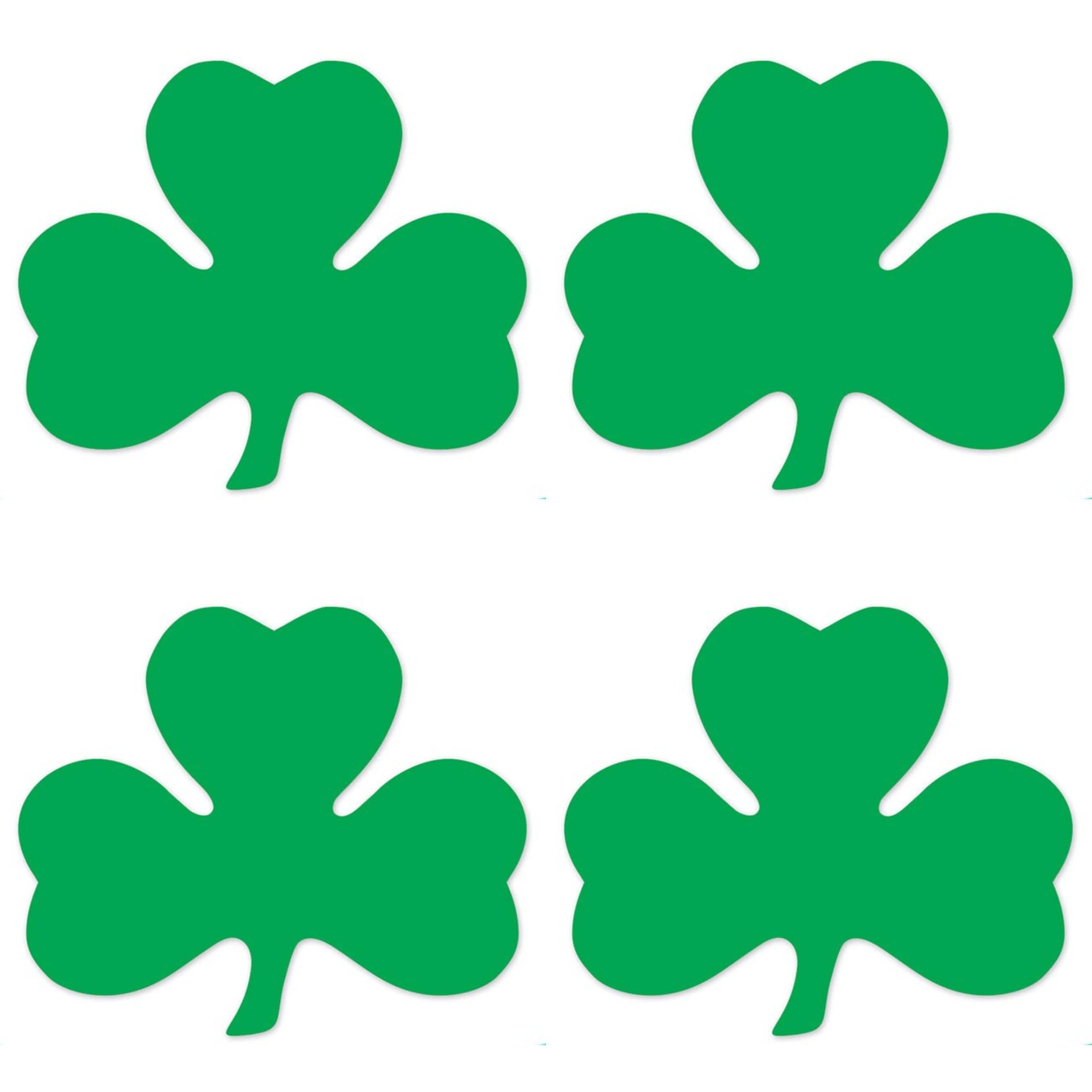Beistle 12" Foil Shamrock Cutouts, 4ct. in Green | Michaels®