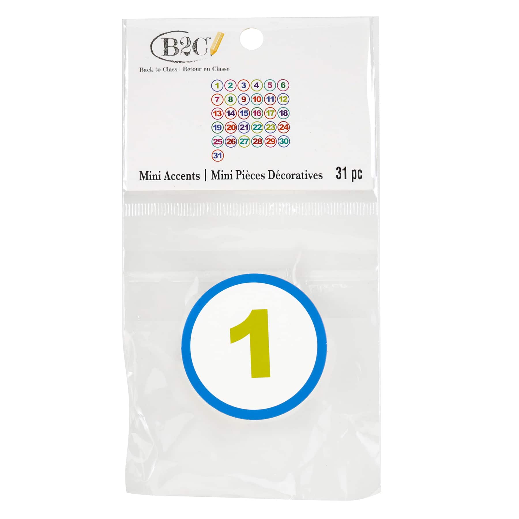 Back to Class Mini Die Cut Calendar Number Accents