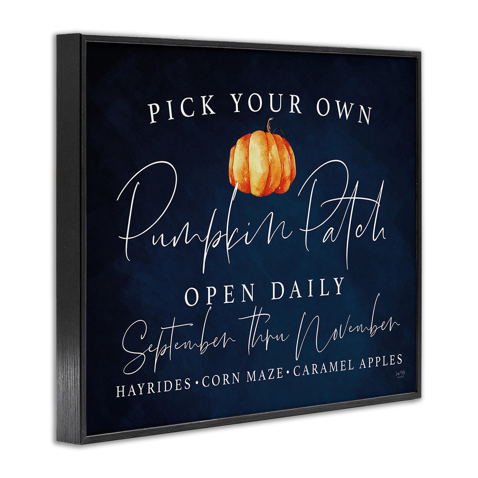 Stupell Industries Pick Your Own Pumpkins Framed Giclee Art