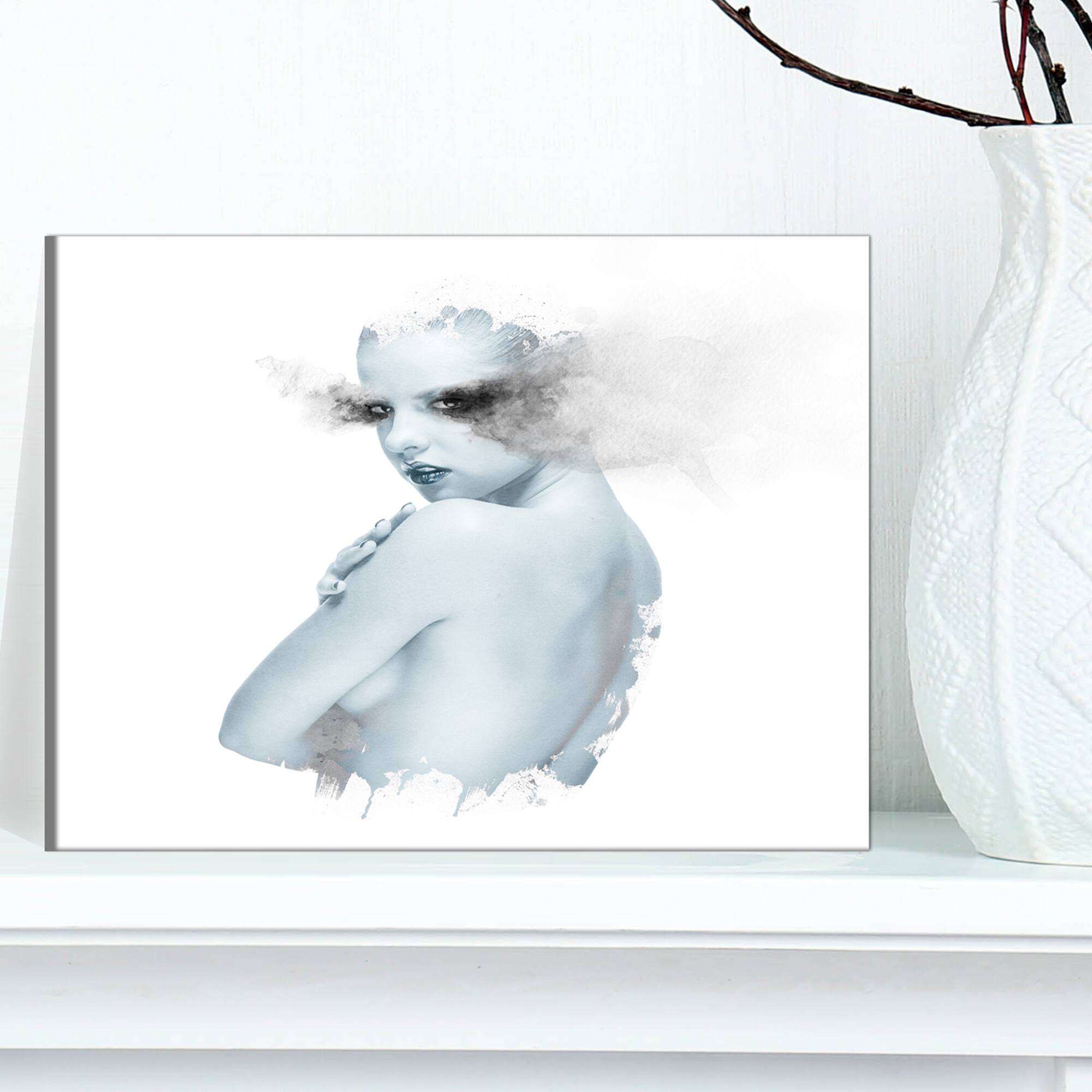 Designart - Beautiful Young Woman Double Exposure