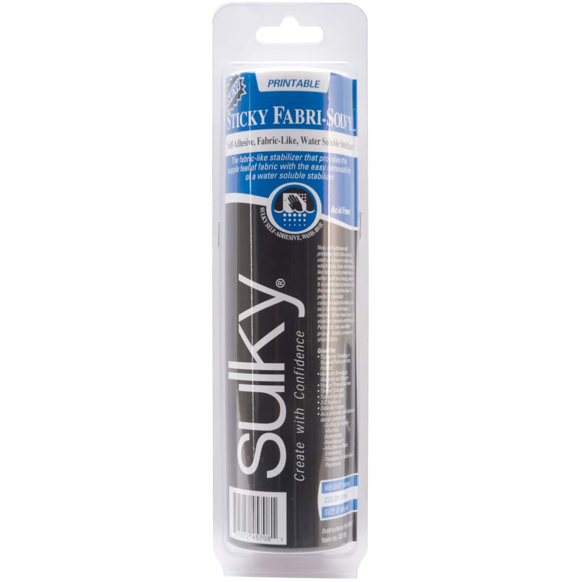 Sulky® Sticky Fabri-Solvy™ Stabilizer, 8" x 6yd.