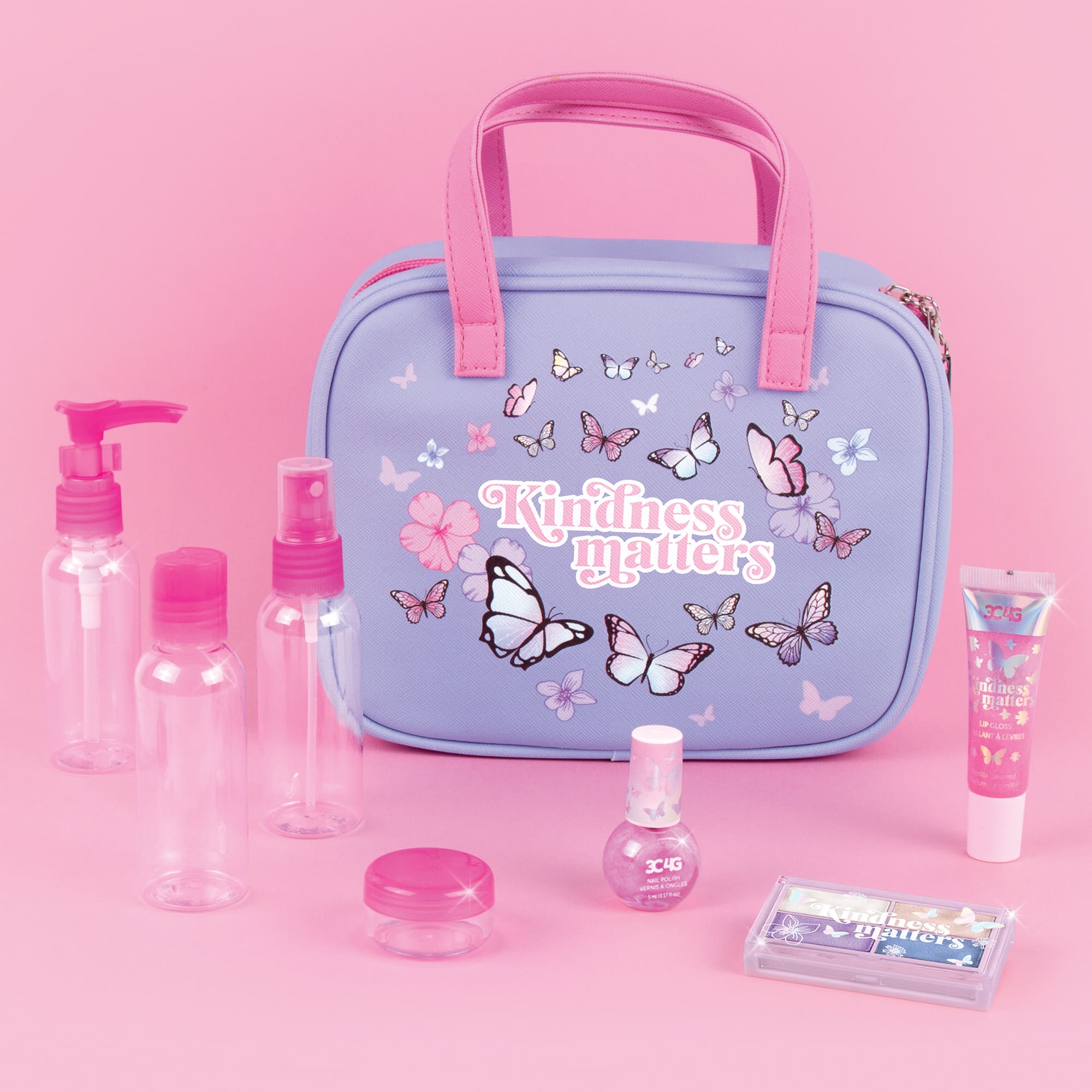 Make It Real™ 3C4G Butterfly Away Travel & Cosmetic Set