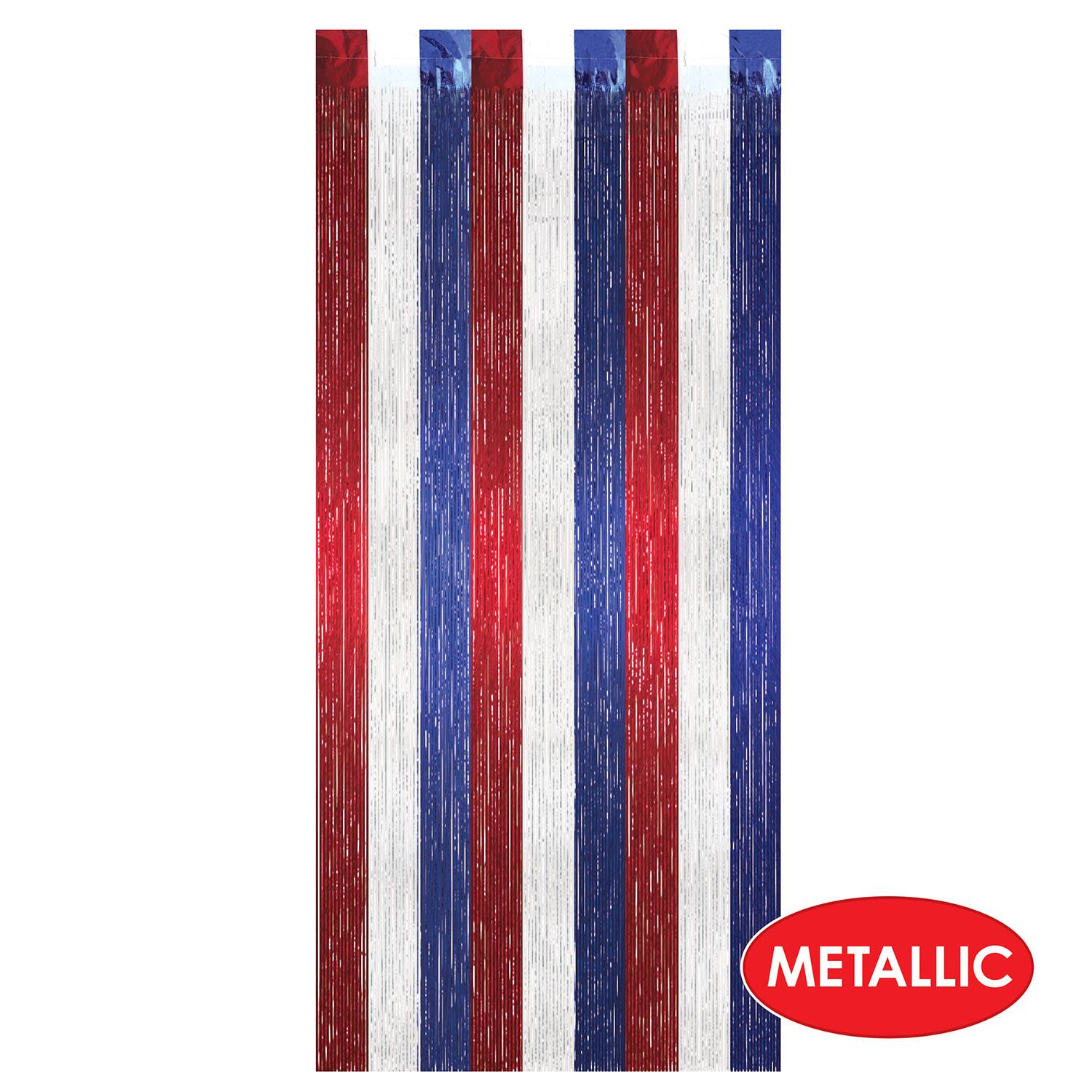 Beistle 8ft. Red, White, & Blue Gleam 'N Curtain