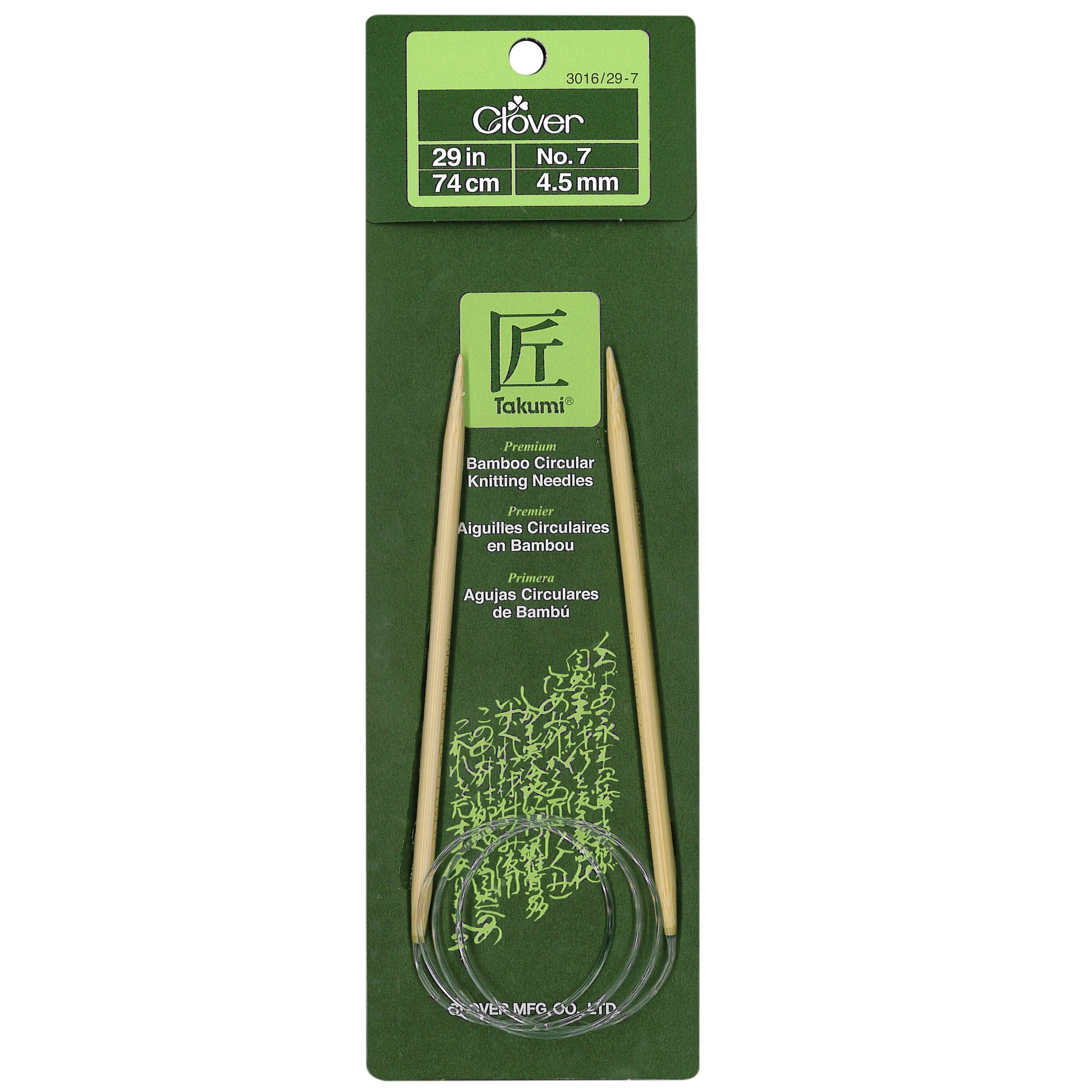 Clover Takumi® 29" Bamboo Circular Knitting Needles
