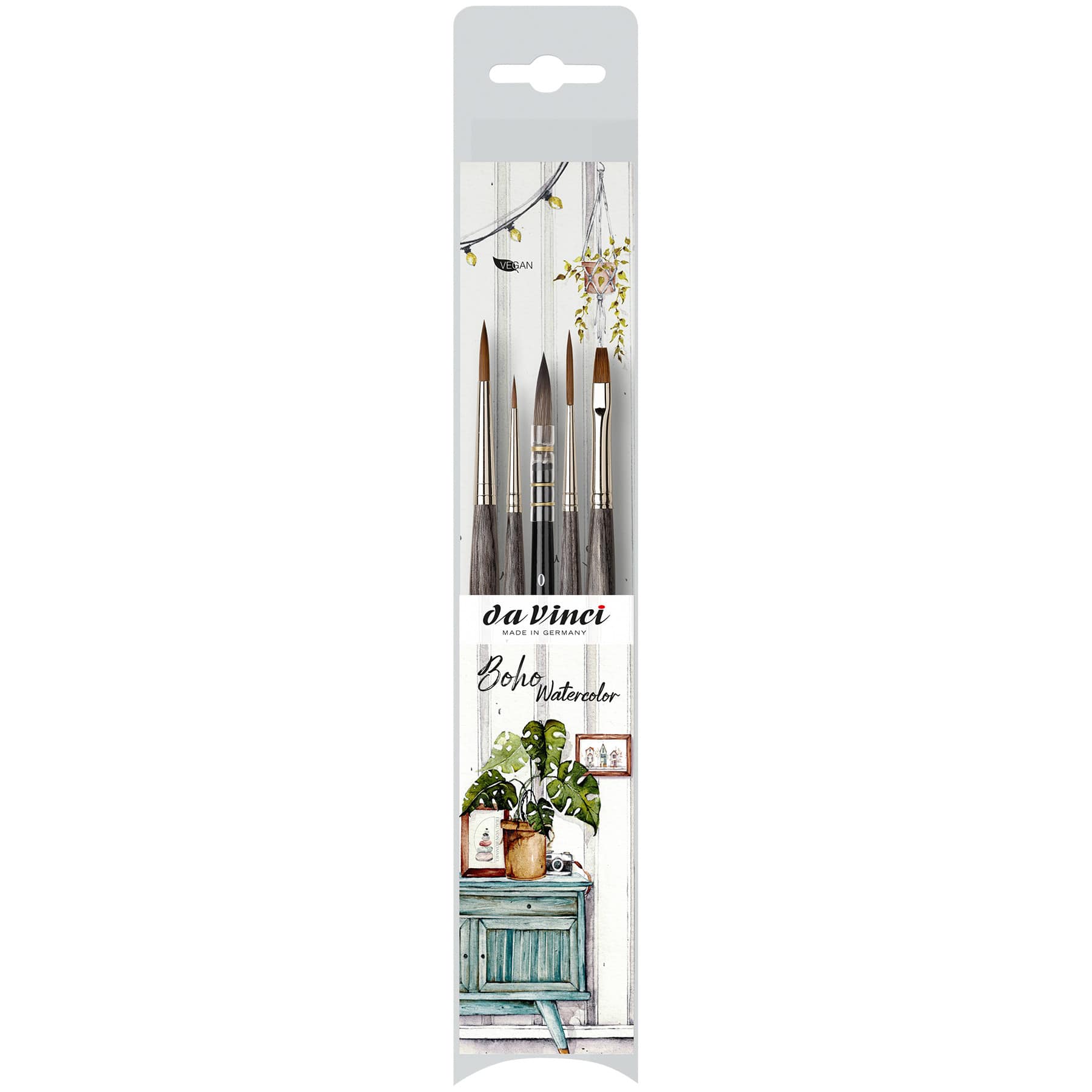 da Vinci Frau Von Bommel Artist Signature 5 Piece Brush Set