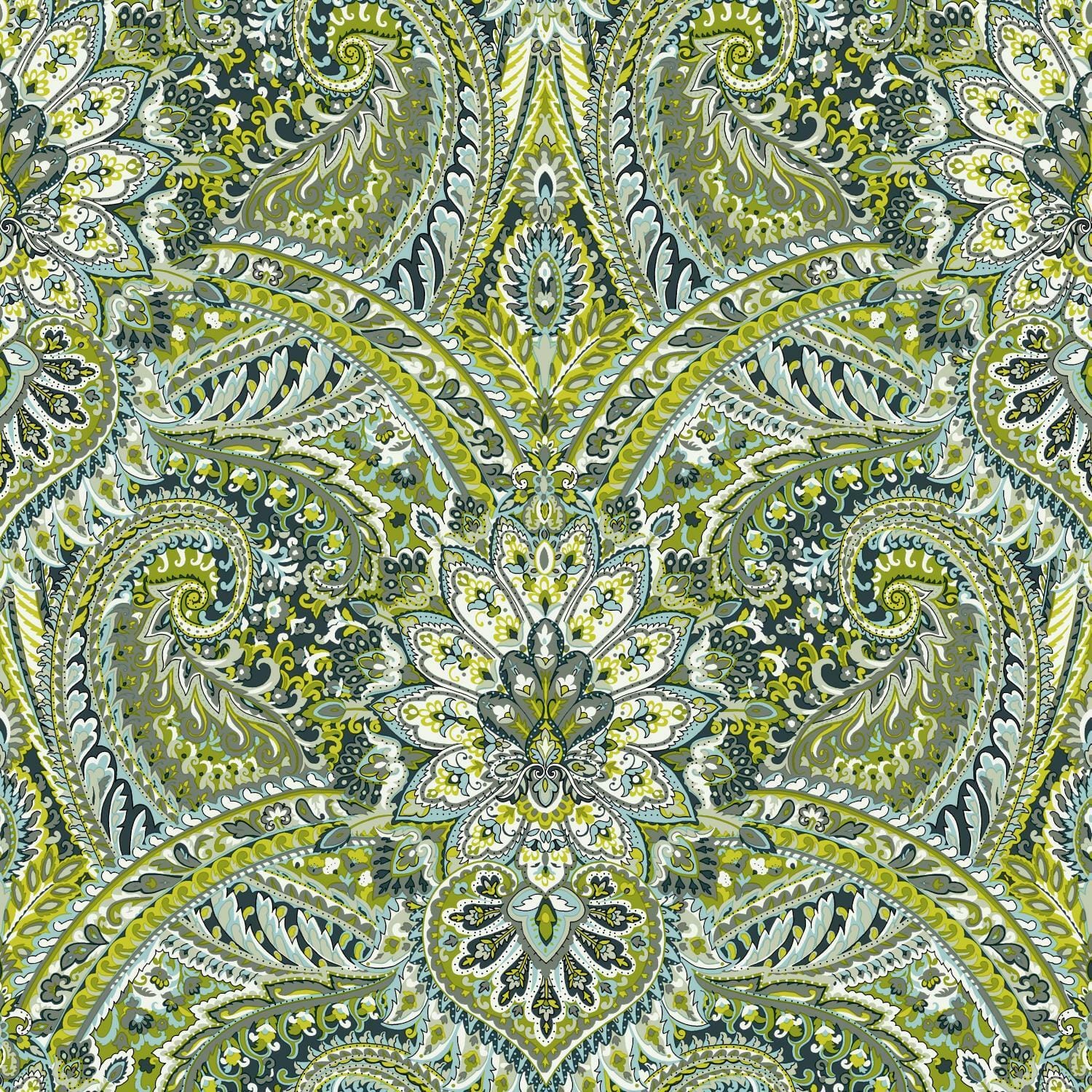 RoomMates Swept Away Green Peel & Stick Wallpaper