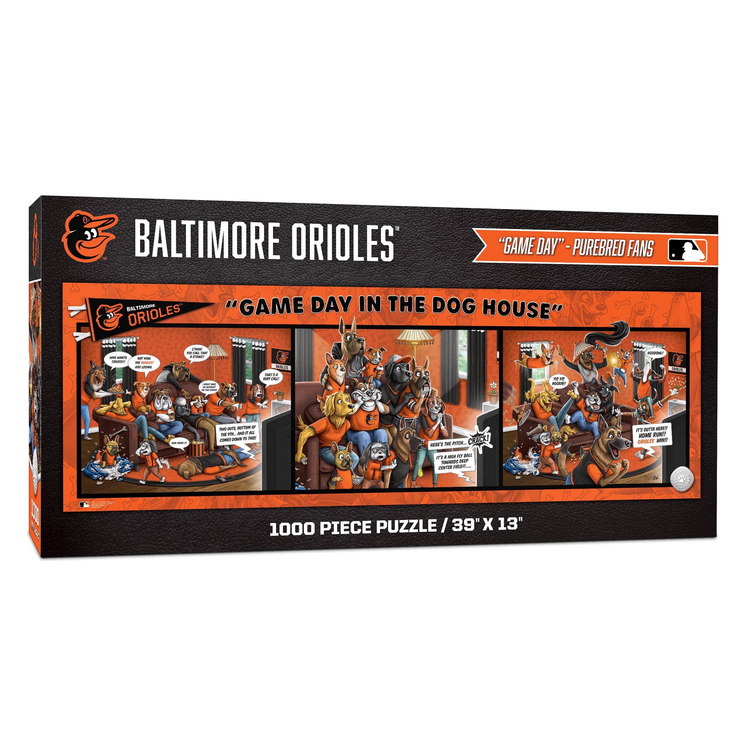MLB Game Day in the Dog House 1,000 Piece Puzzle