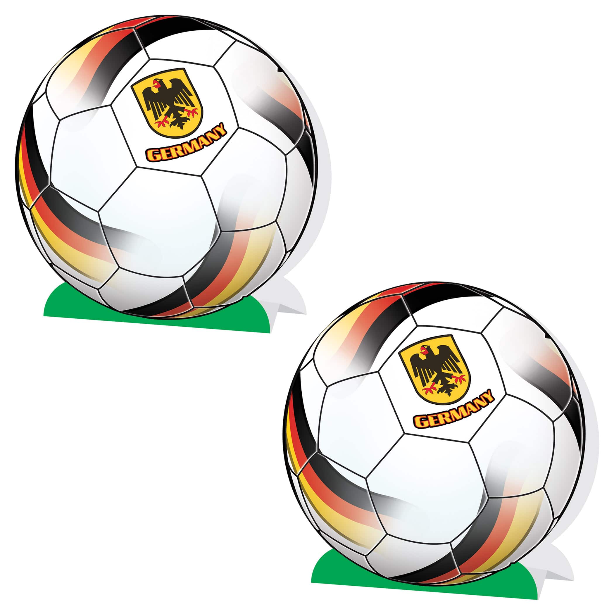 9.25" Germany 3D Soccer Ball Centerpieces, 2ct.