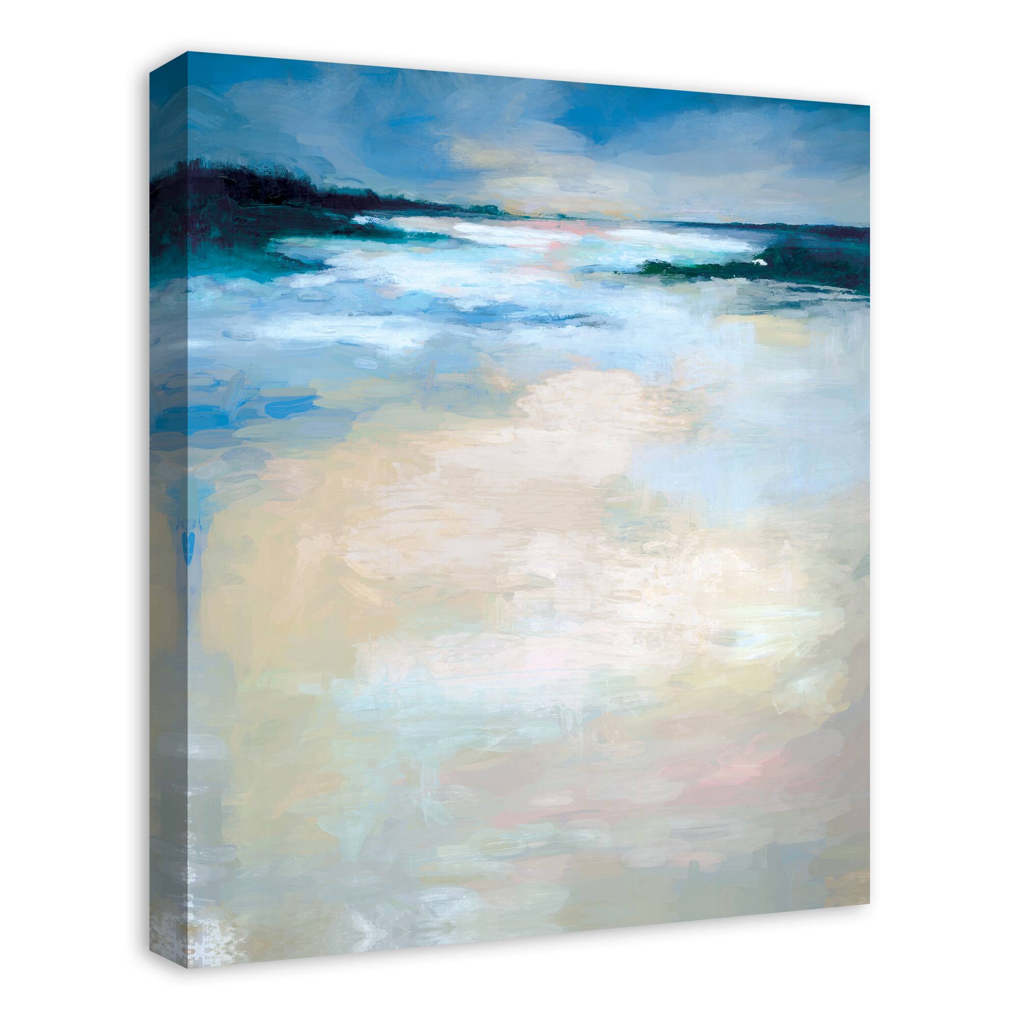 Colorful Water Abstract 20" x 24" Canvas Wall Art