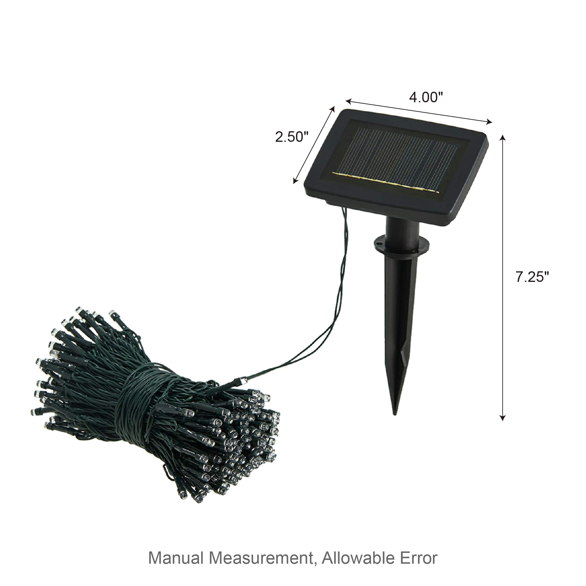 Glitzhome® 72ft. 200ct. LED Solar String Light with 200 LED Lights, 2ct.