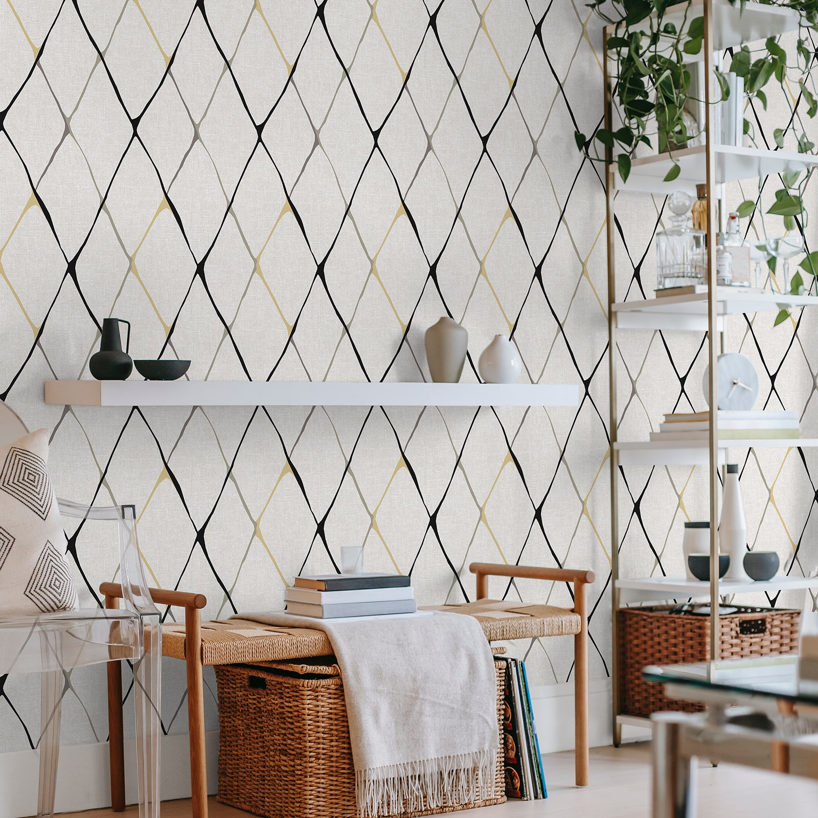 Surface Style Diamondlike Peel & Stick Wallpaper