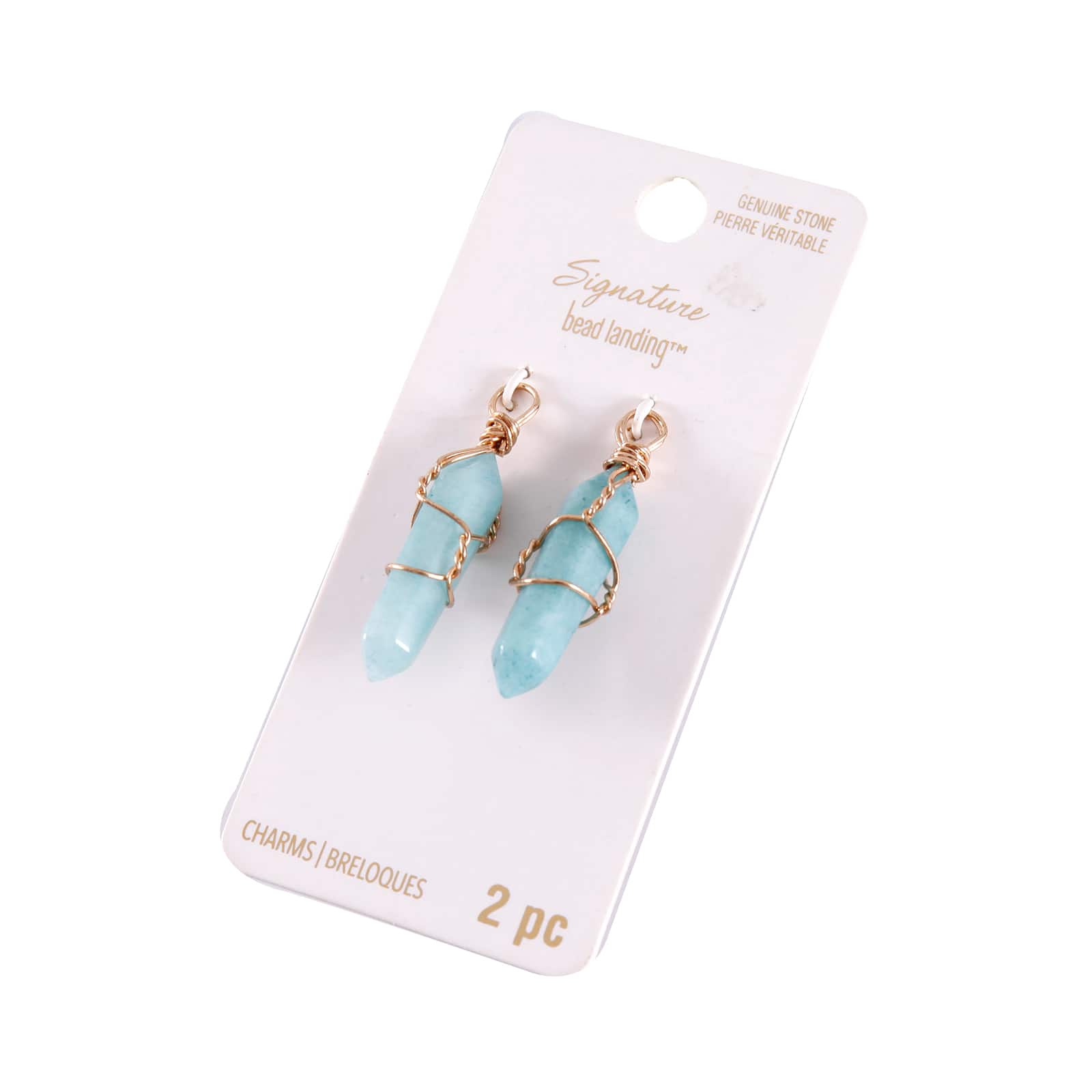 12 Packs: 2 ct. (24 total) Signature Color Shop Amazonite Charms by Bead Landing™