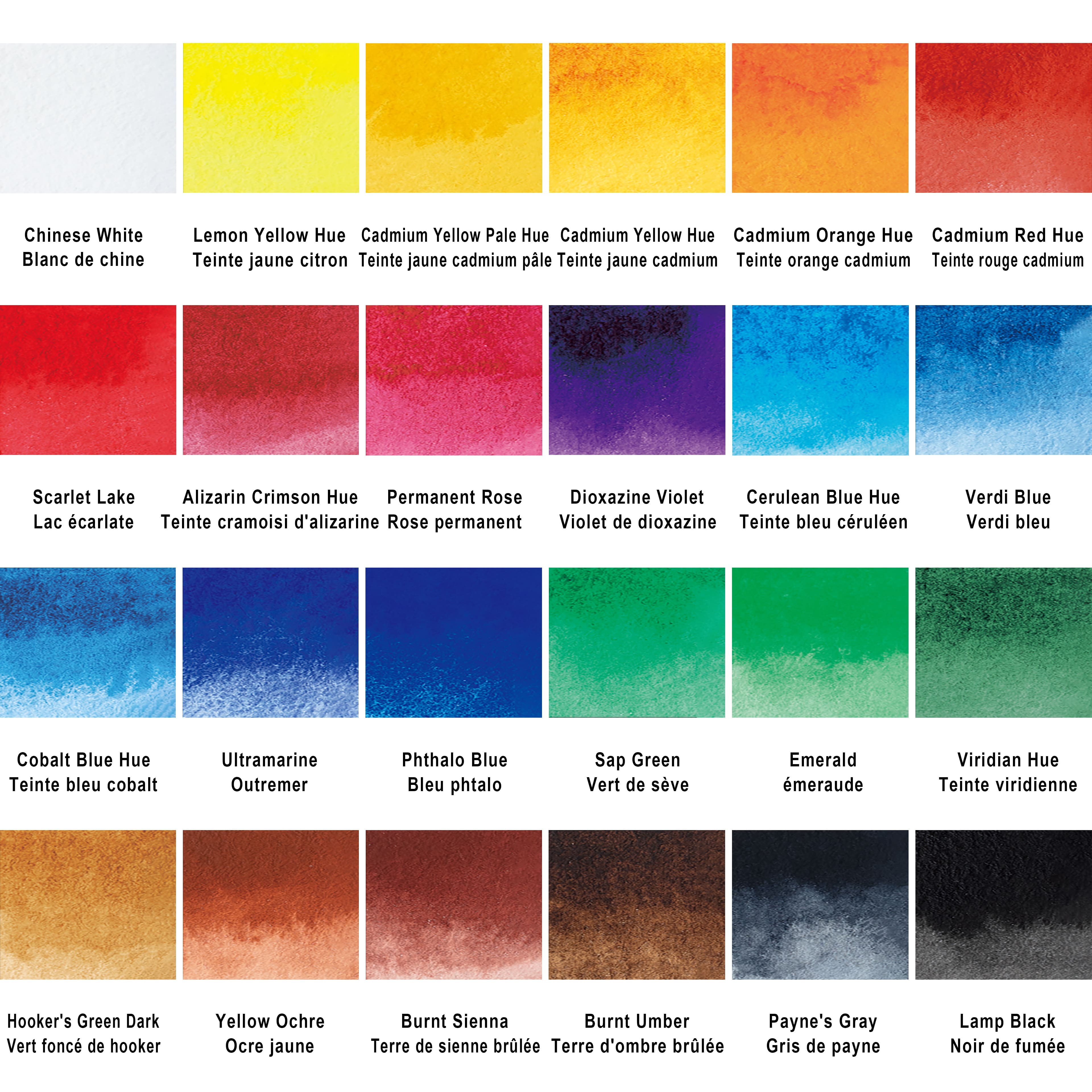 6 Pack: 24 Half Pans Classic Watercolor Set by Artist's Loft™