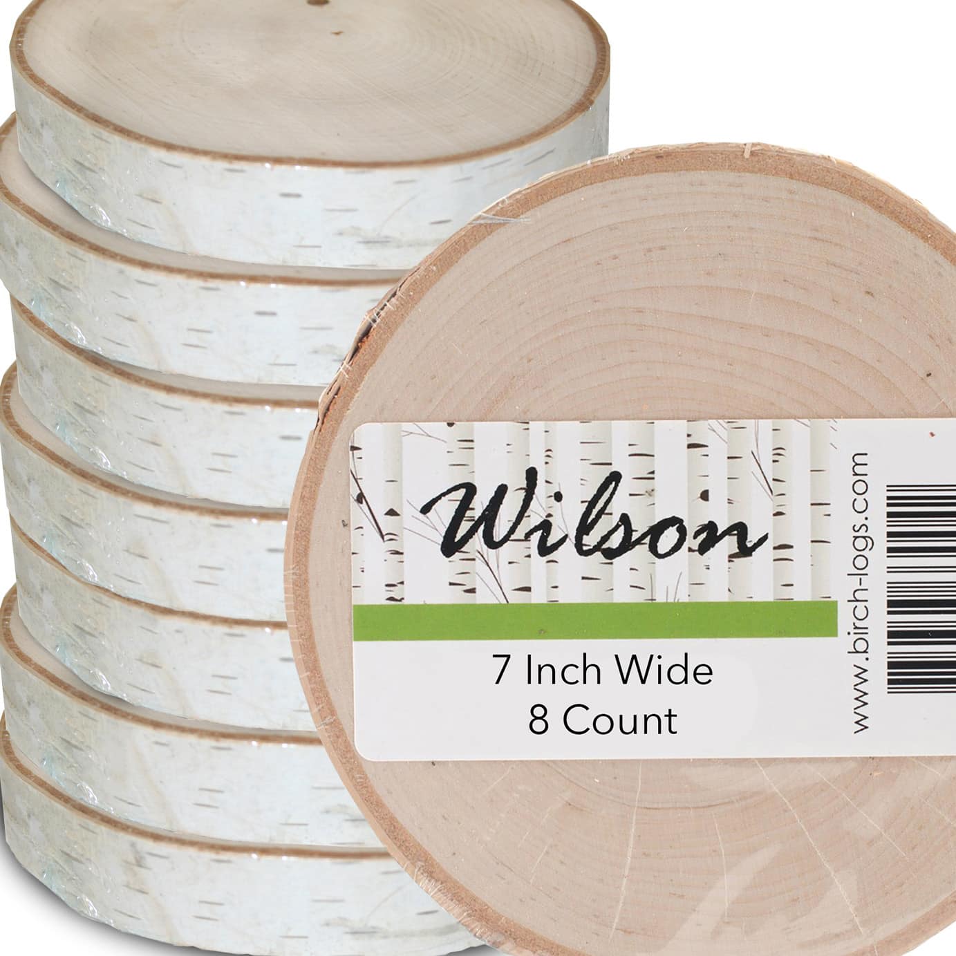 Wilson® Enterprises 7" Thick Birch Rounds, 8ct.