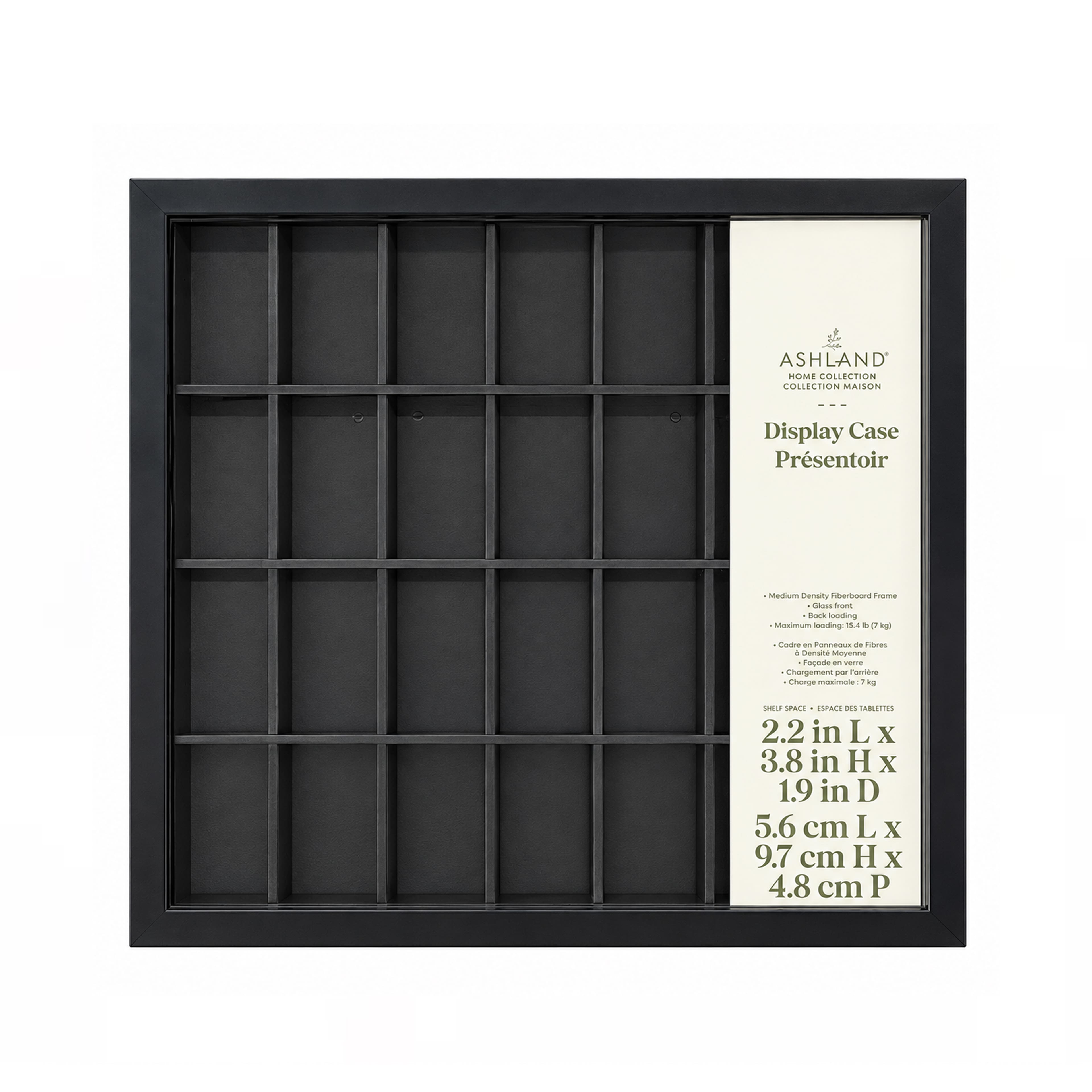 Black Shot Glass Display Case by Ashland® | 2.2" x 3.8" x 1.9" | Michaels®