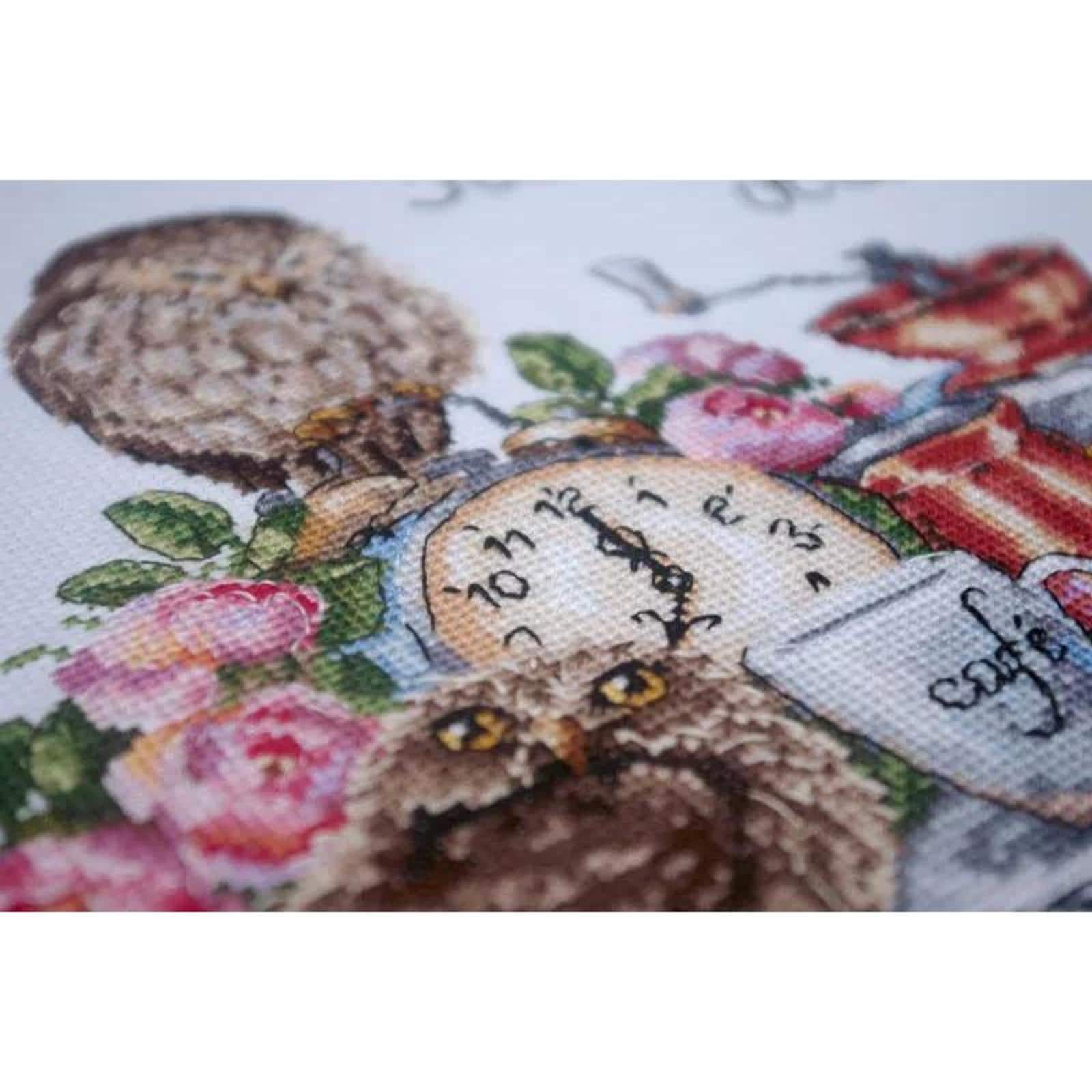 Merejka® It's Coffee O'clock Counted Cross Stitch Kit