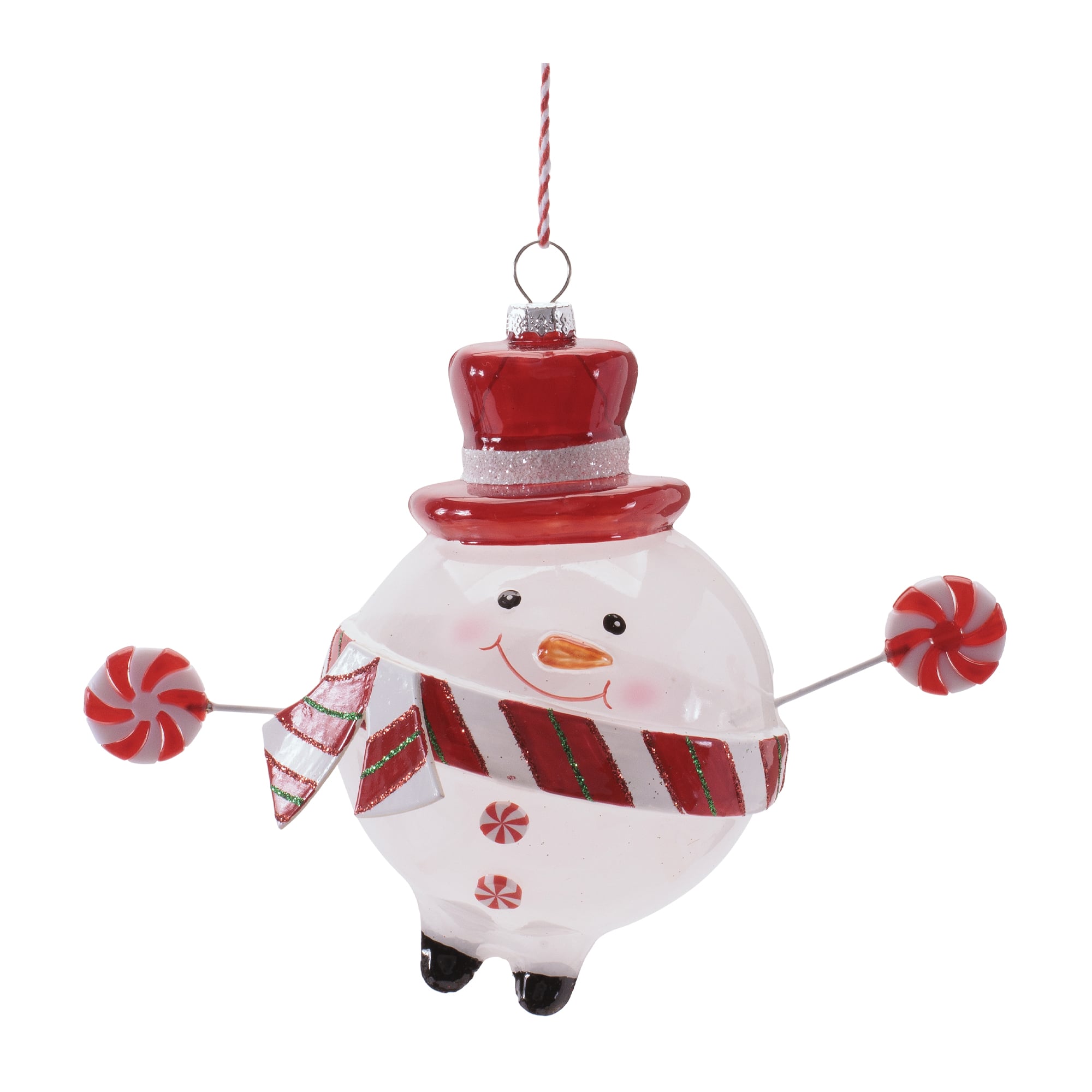 Melrose 5" Snowman with Candy Ornaments, 6ct.