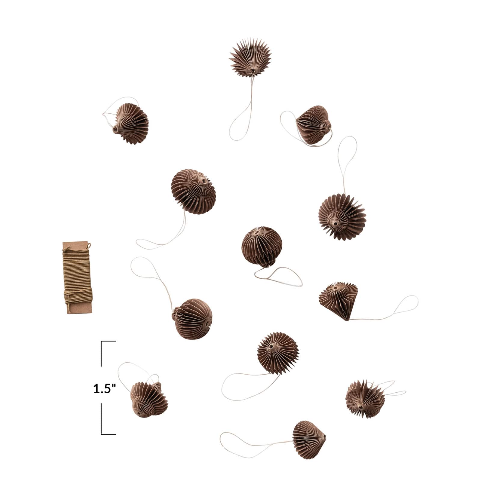 Hello Honey® Paper Honeycomb Ornaments with String DIY Garland