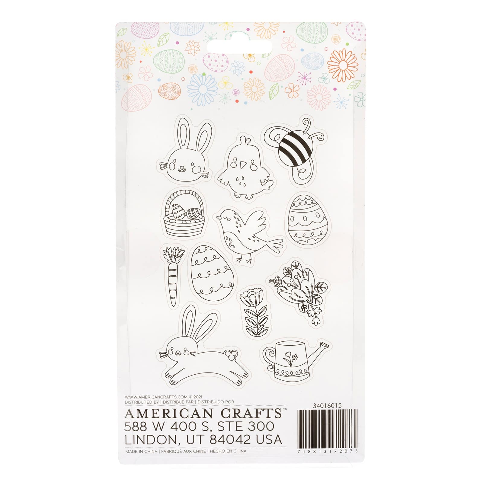 American Crafts™ Transparent AC Stamp Set