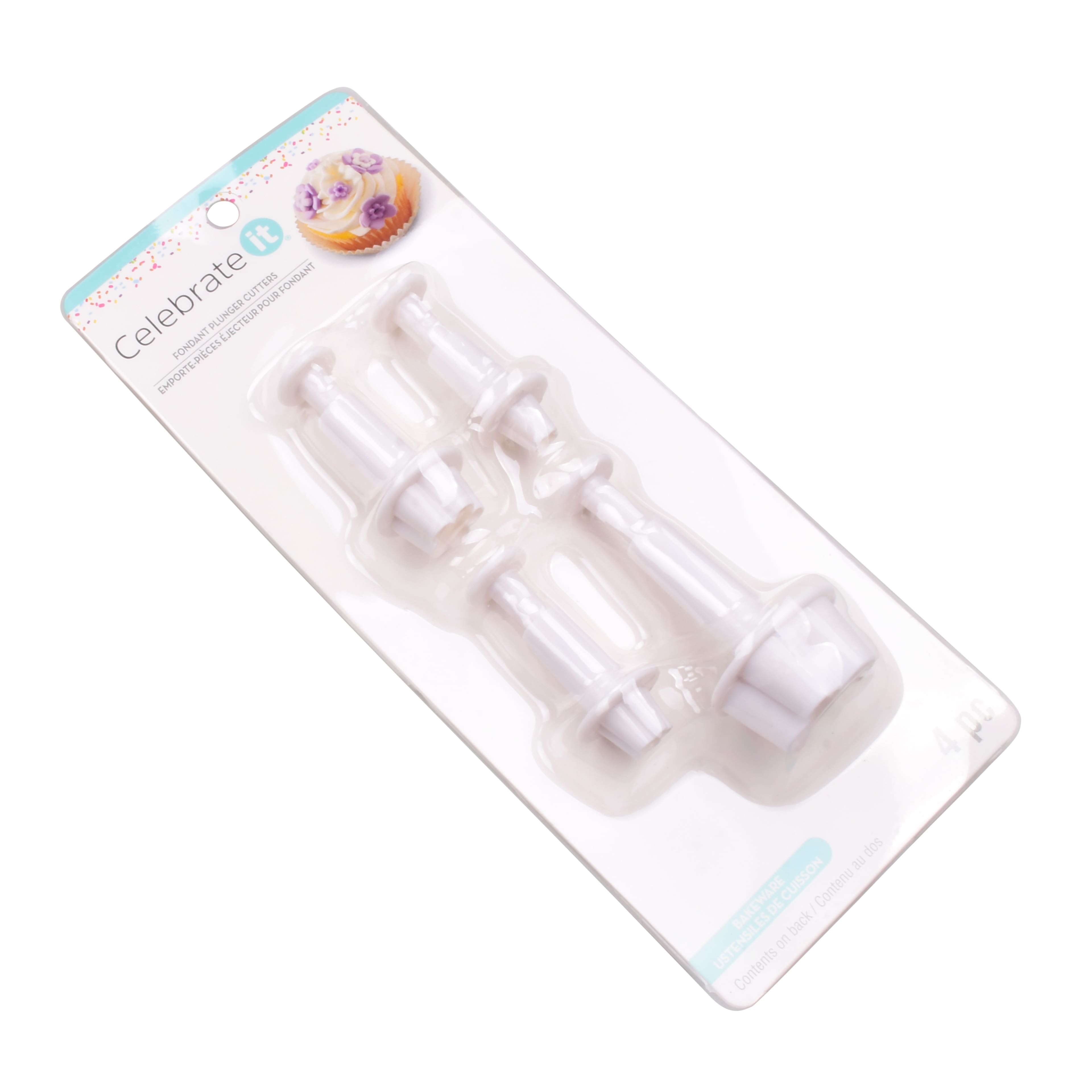 6 Packs: 4 ct. (24 total) Flower Fondant Plunger Cutters by Celebrate It®