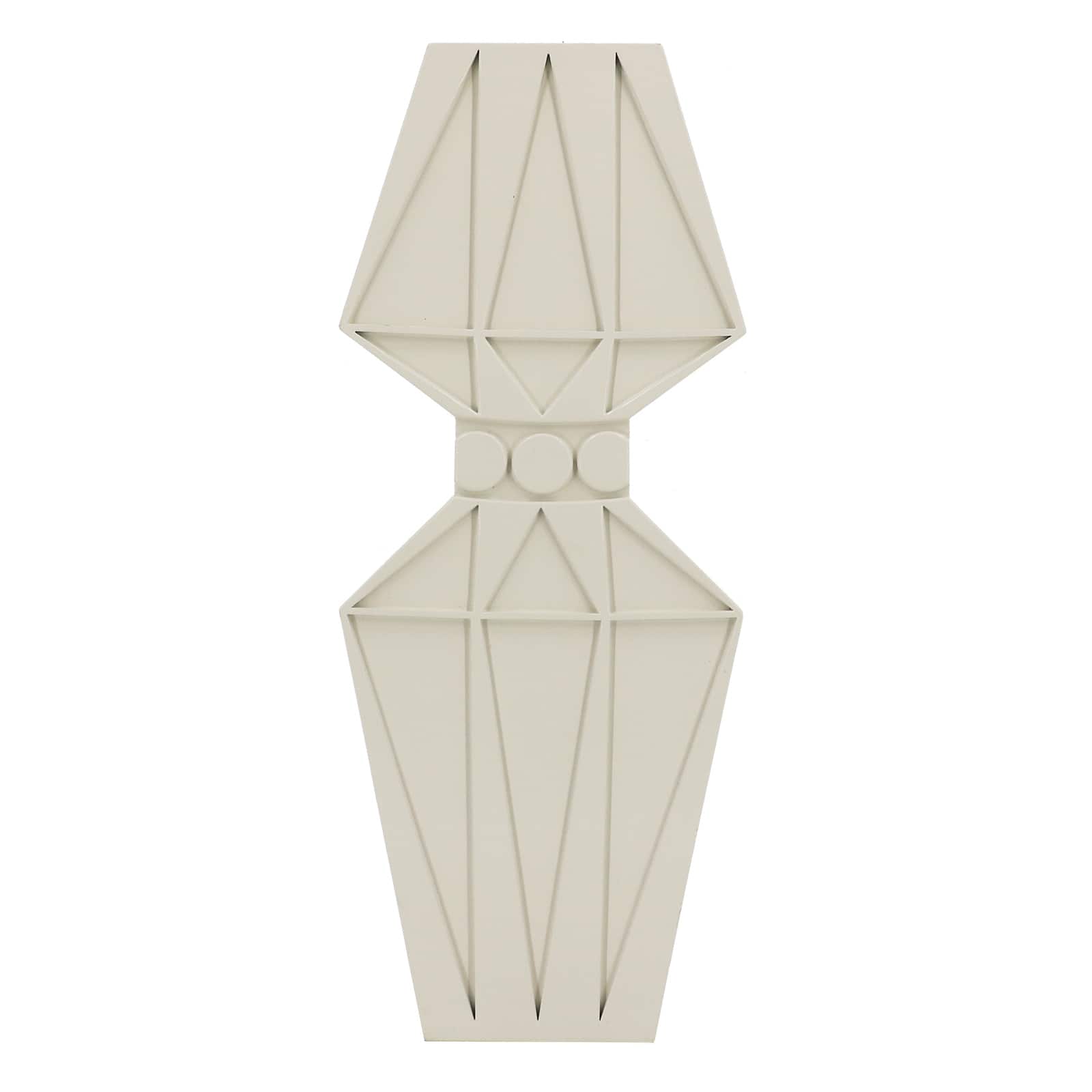 Jonathan Adler x Michaels 19.25" White Triangle Decorative Vase