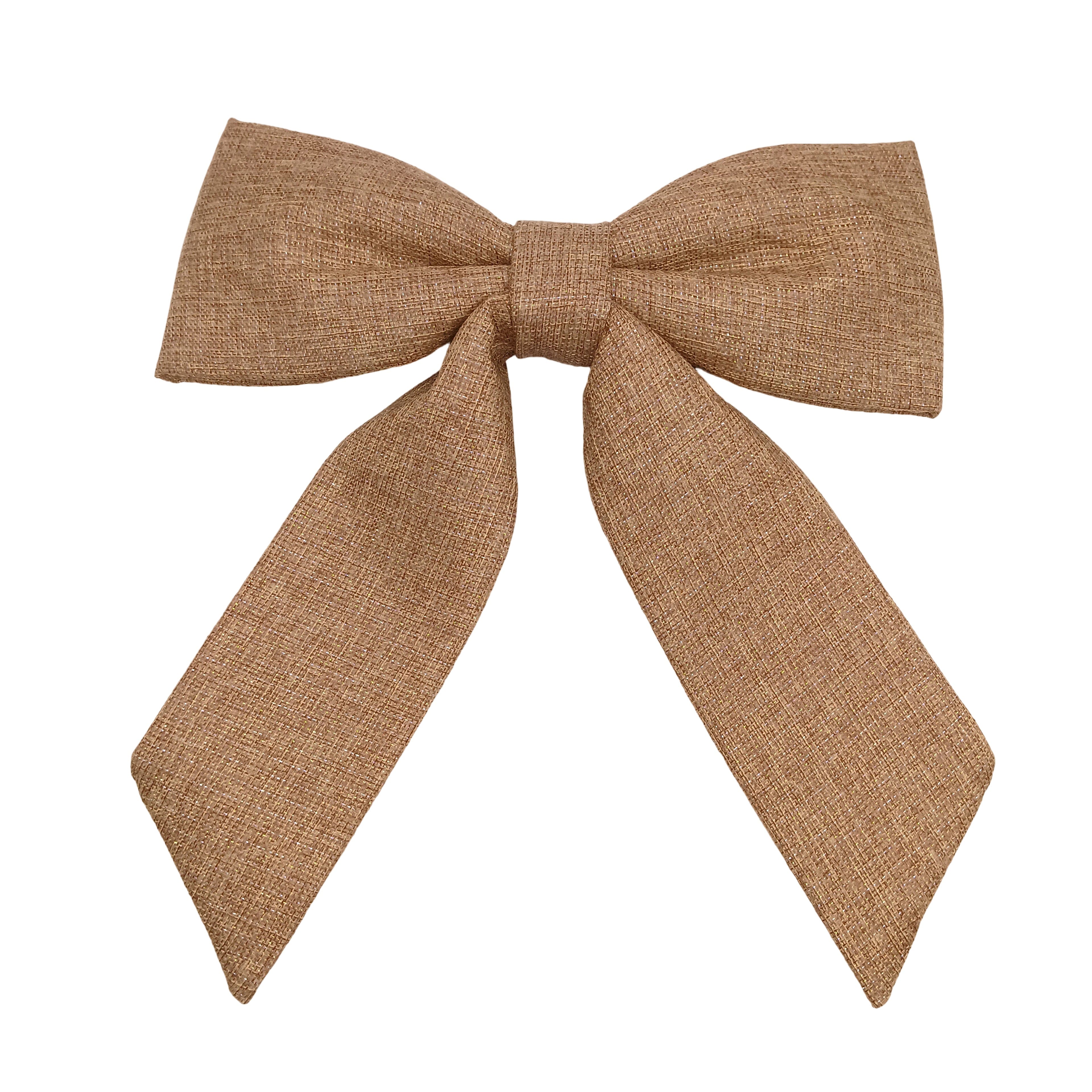 Faux Linen Shimmer Puffy Bow by Celebrate It®