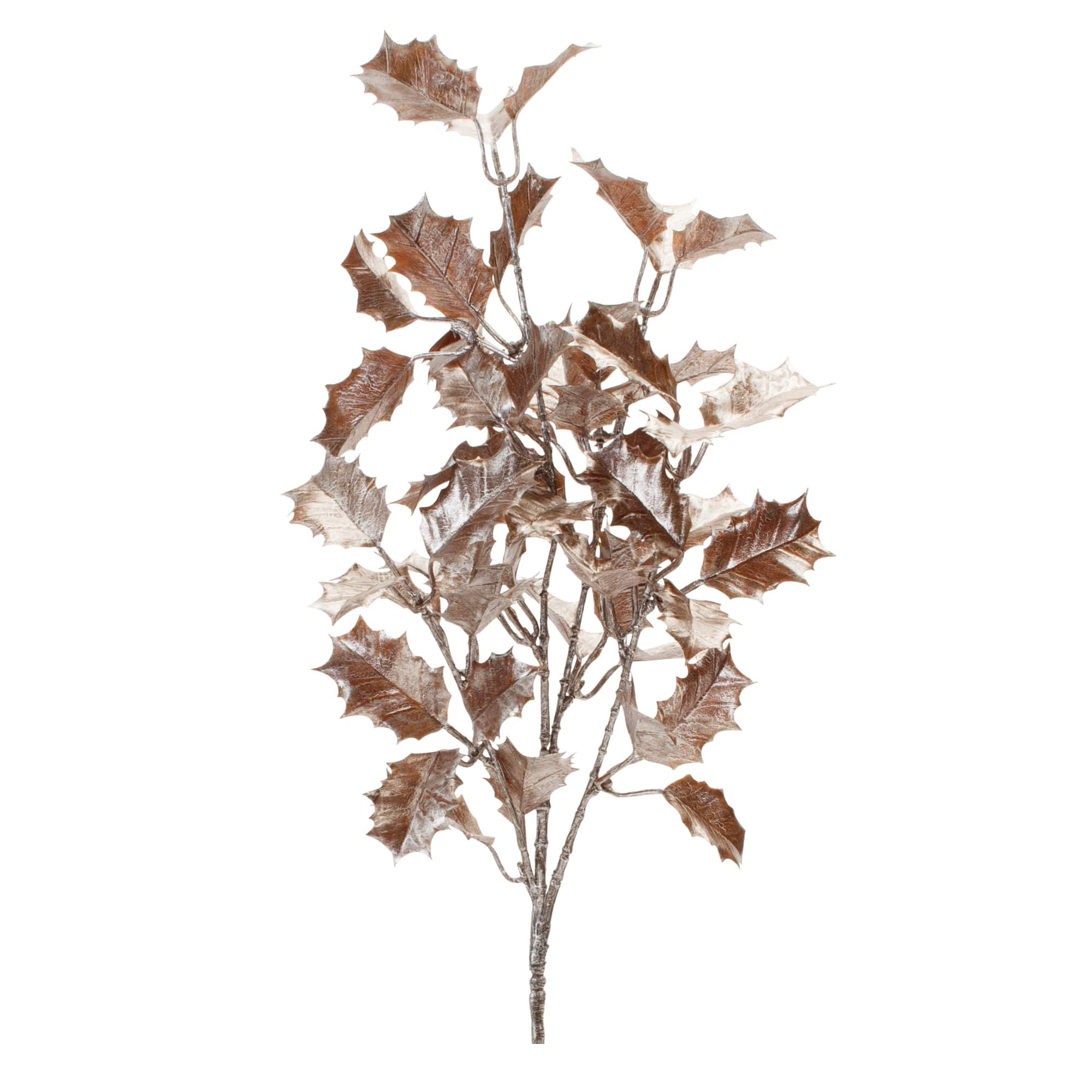 24" Metallic Holly Leaf Spray, 6ct.