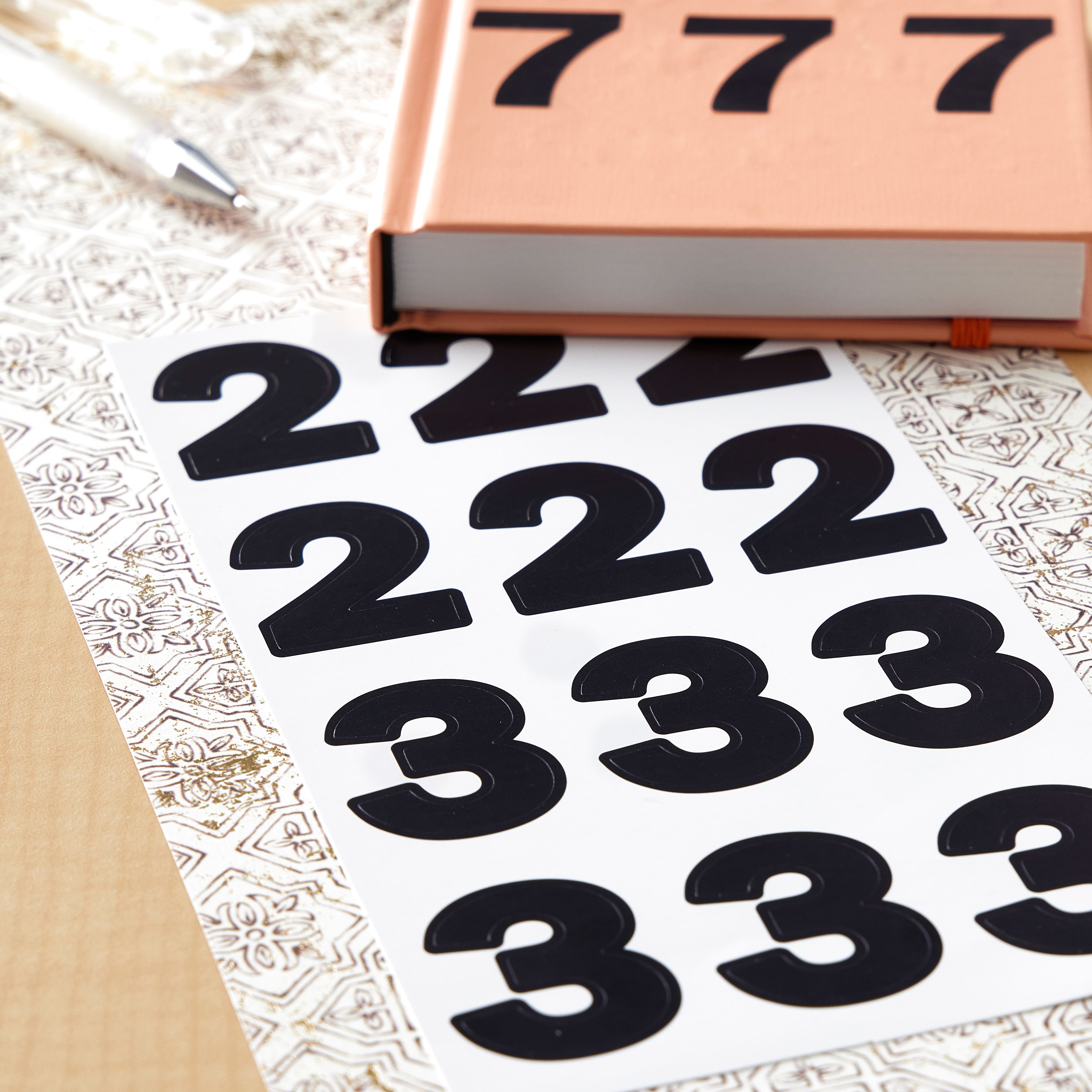 Black Number Stickers by Recollections™