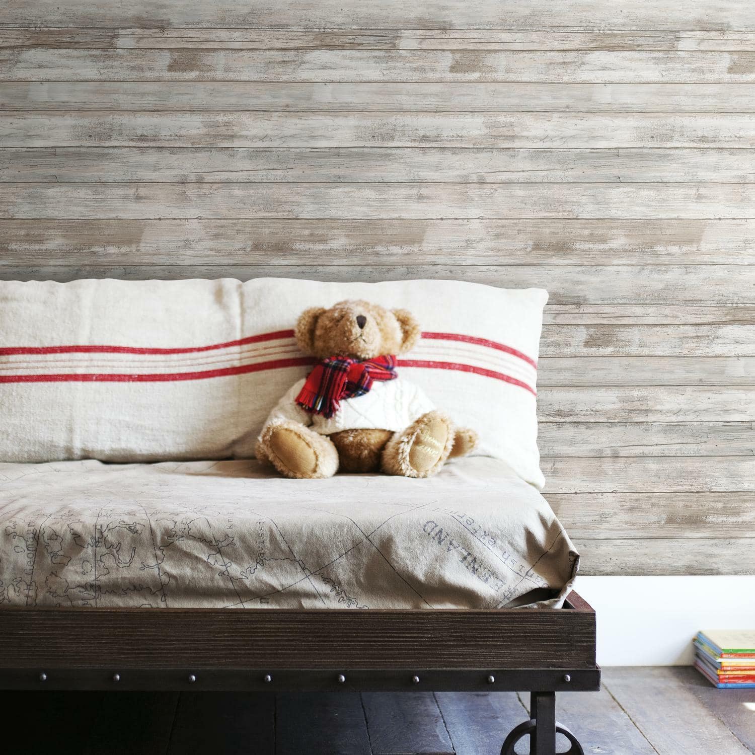 RoomMates Weathered Planks Peel & Stick Wallpaper