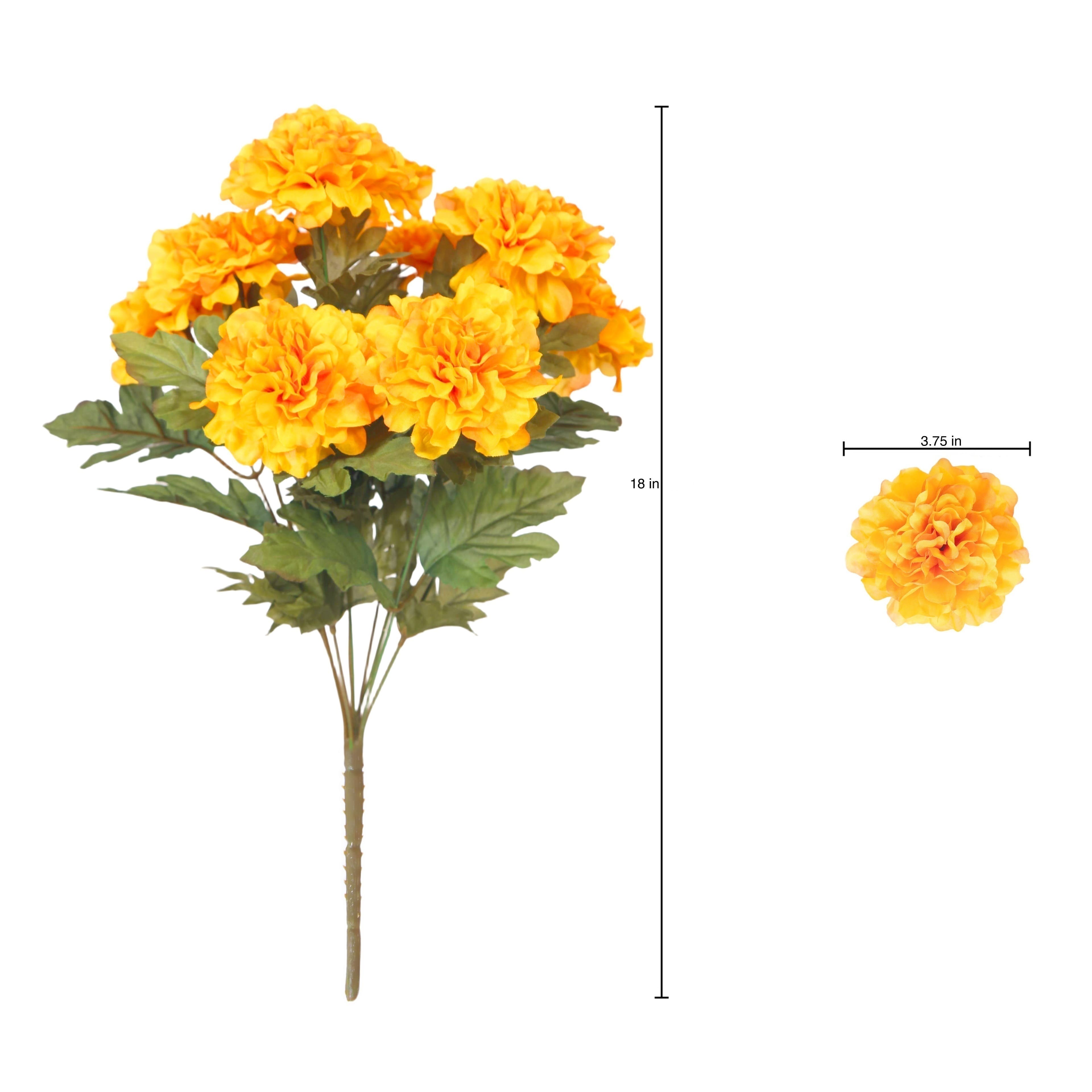 18" Orange Marigold Bush by Ashland®