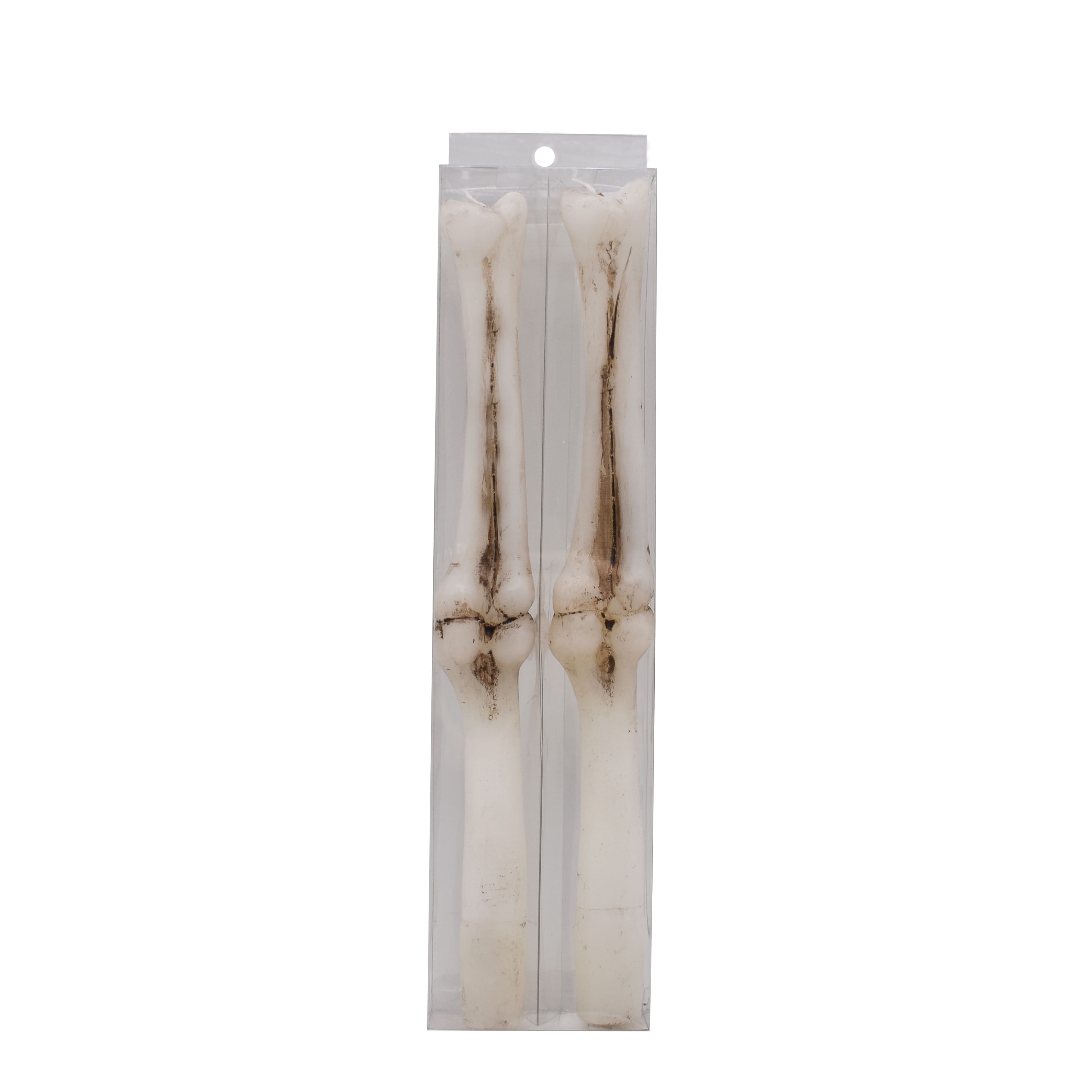 10" Bones Unscented Taper Candles, 2ct. by Ashland®