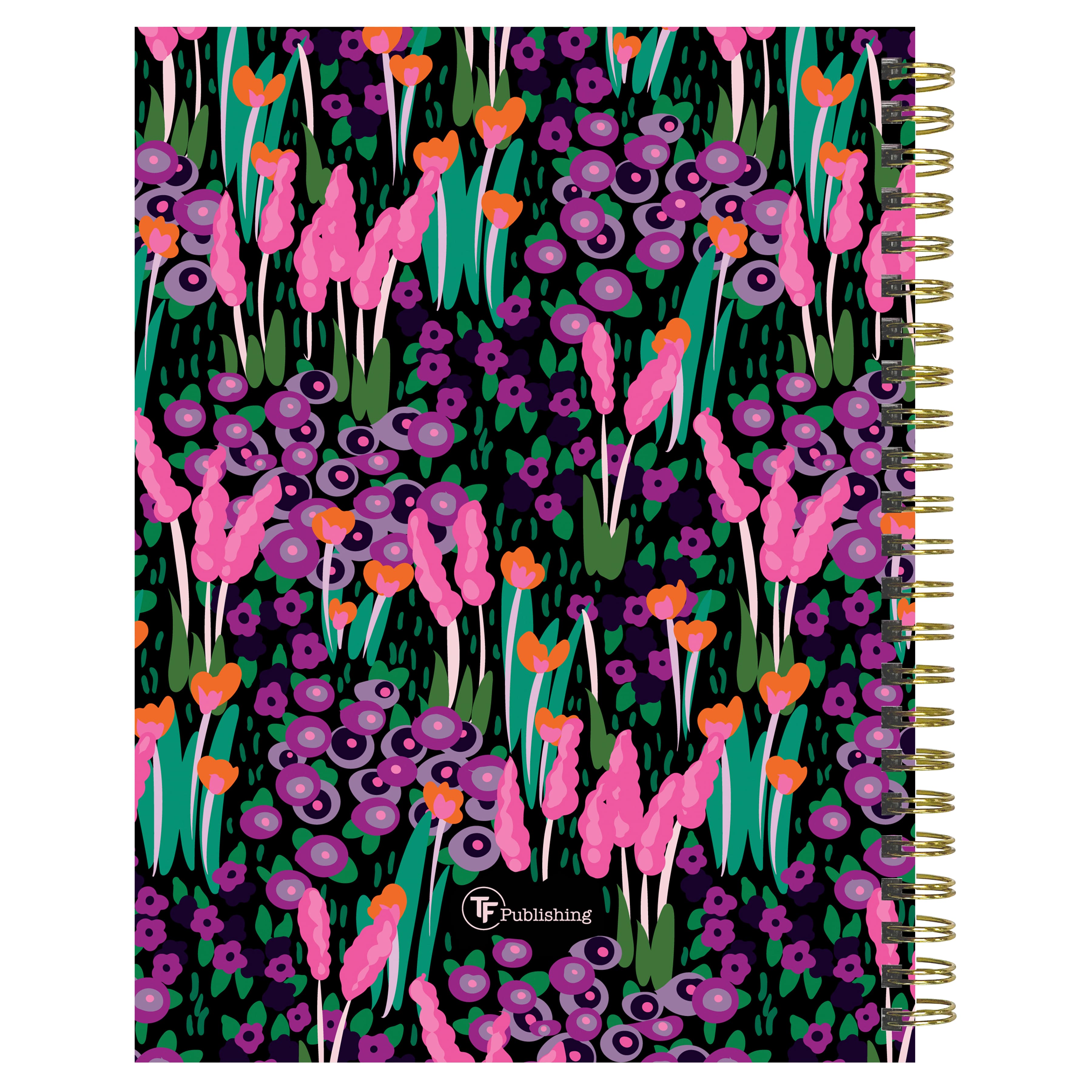 July 2026 - June 2027 Buds & Blooms Medium Weekly Monthly Planner