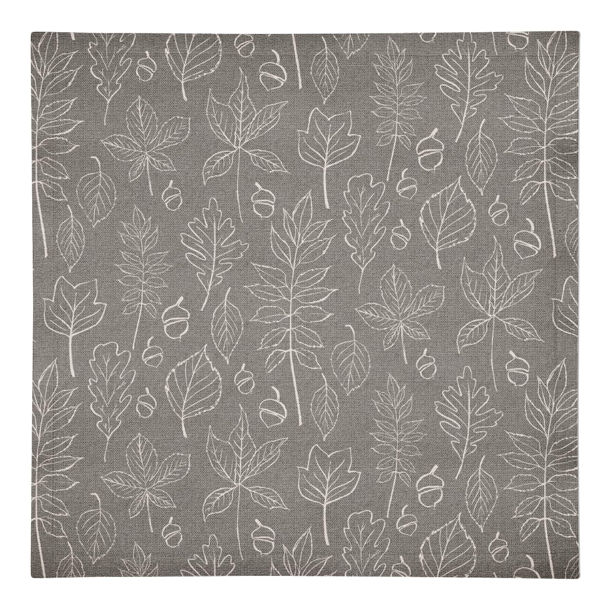 Leaf Pattern Cotton Twill Napkin