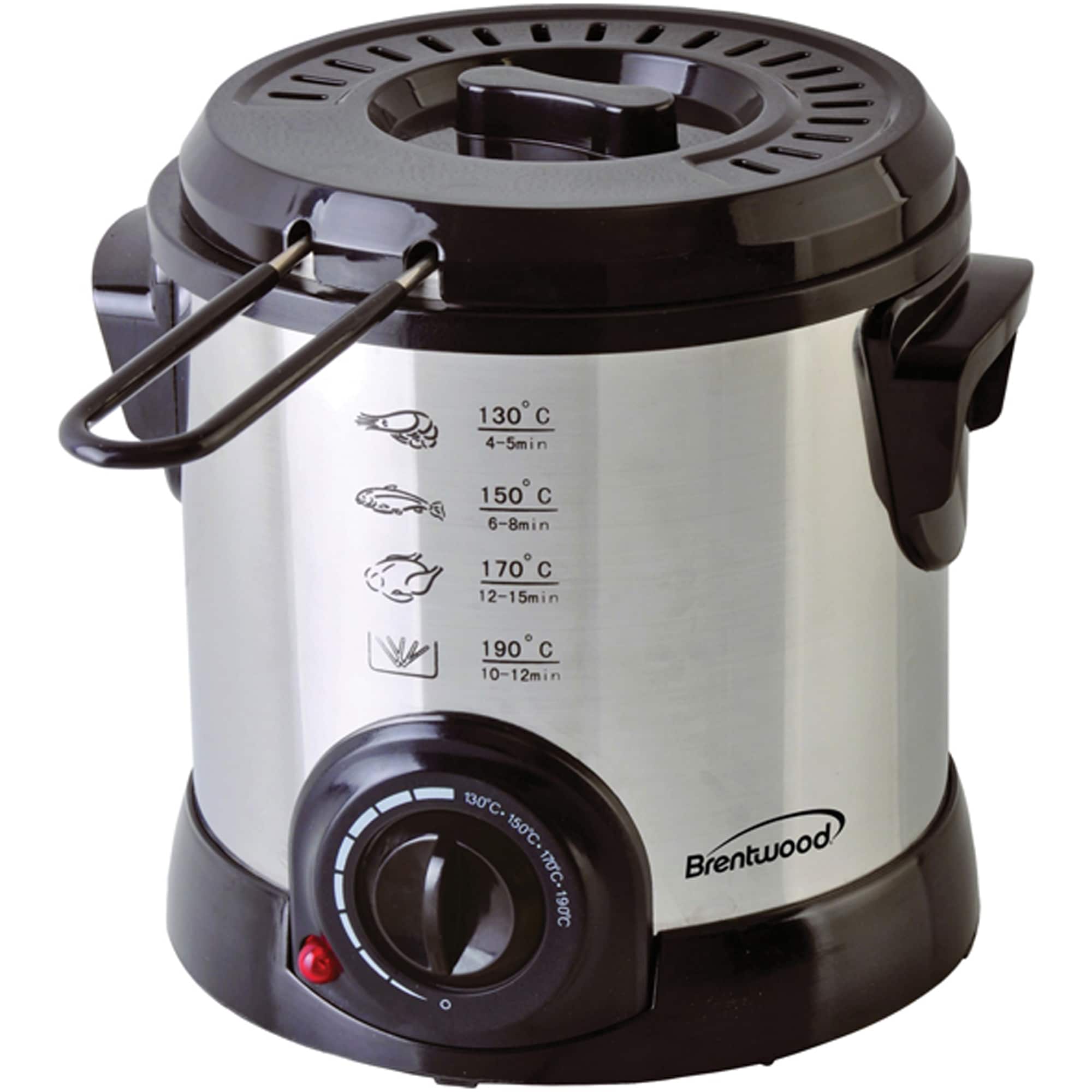 Brentwood 1L Stainless Steel Electric Deep Fryer